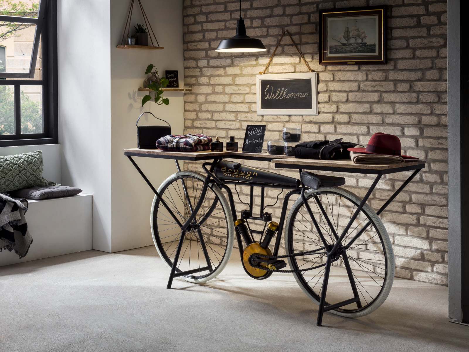 Konsolentisch Brough Metall 180x85x45 Ambiente Konsolentisch Brough Metall 180x85x45 Ambiente