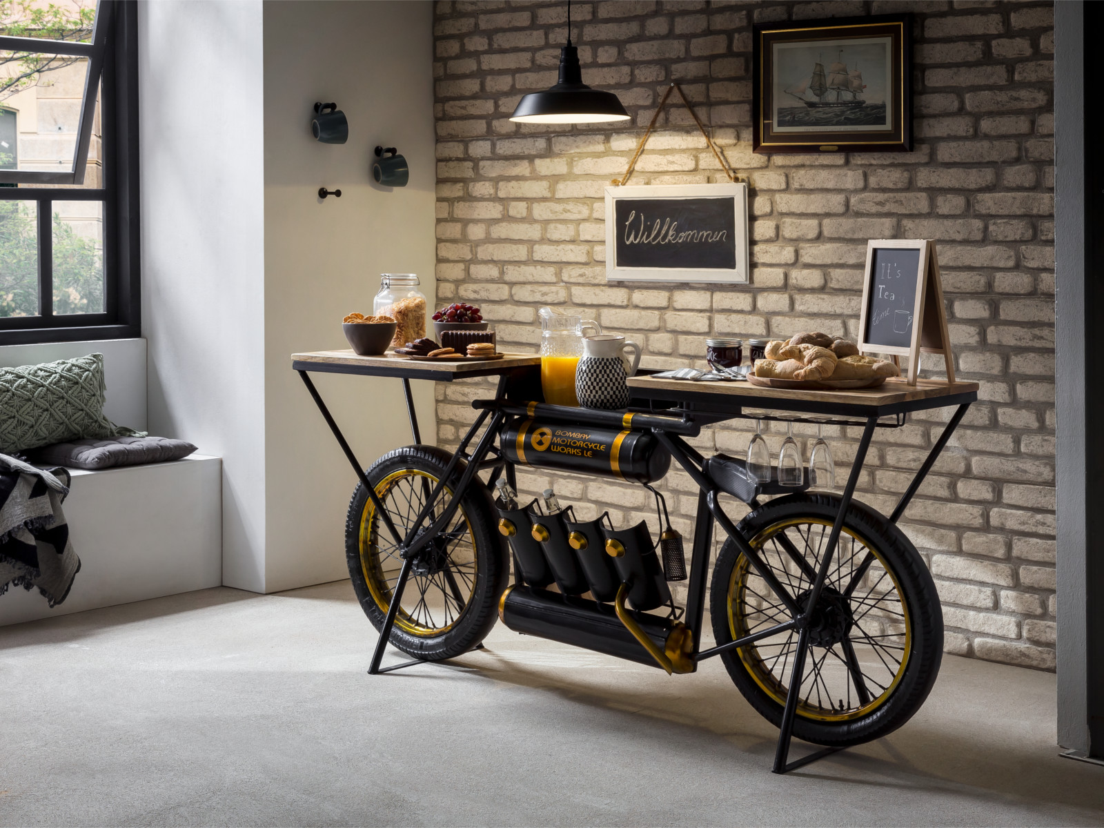 Konsolentisch Bombay Metall 180x85x40 Ambiente Konsolentisch Bombay Metall 180x85x40 Ambiente