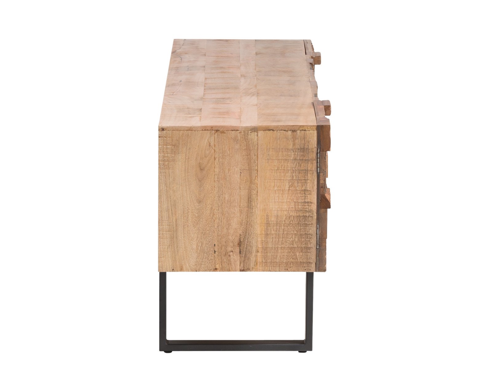 TV-Bank Greenland Holz - Mango 180x65x45 Seitenansicht