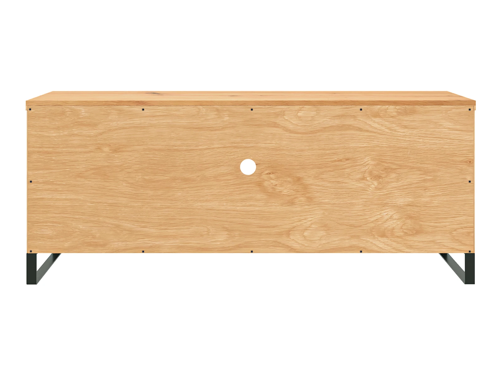 Freisteller Frontansicht: TV-Bank Sydney Wildeiche geölt (134×55×41 cm) mit 2 Türen, 1 Schublade, offenem Fach und mittiger Kabeldurchführung. Freisteller Frontansicht: TV-Bank Sydney Wildeiche geölt (134×55×41 cm) mit 2 Türen, 1 Schublade, offenem Fach und mittiger Kabeldurchführung.