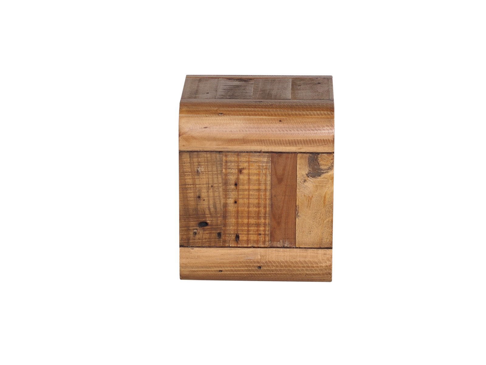 Bad Regal Dingle Holz - recycelte Pinie 30x30x25 Seitenansicht