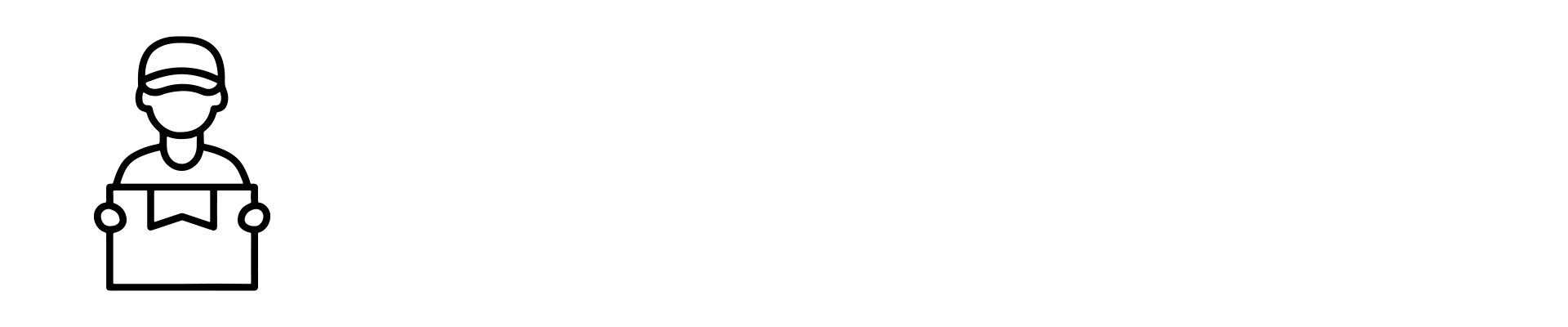 Serviceversand für Möbel: Icon mit Lieferwagen und Kartons – Hinweis auf Versandservice und termingerechte Lieferung.