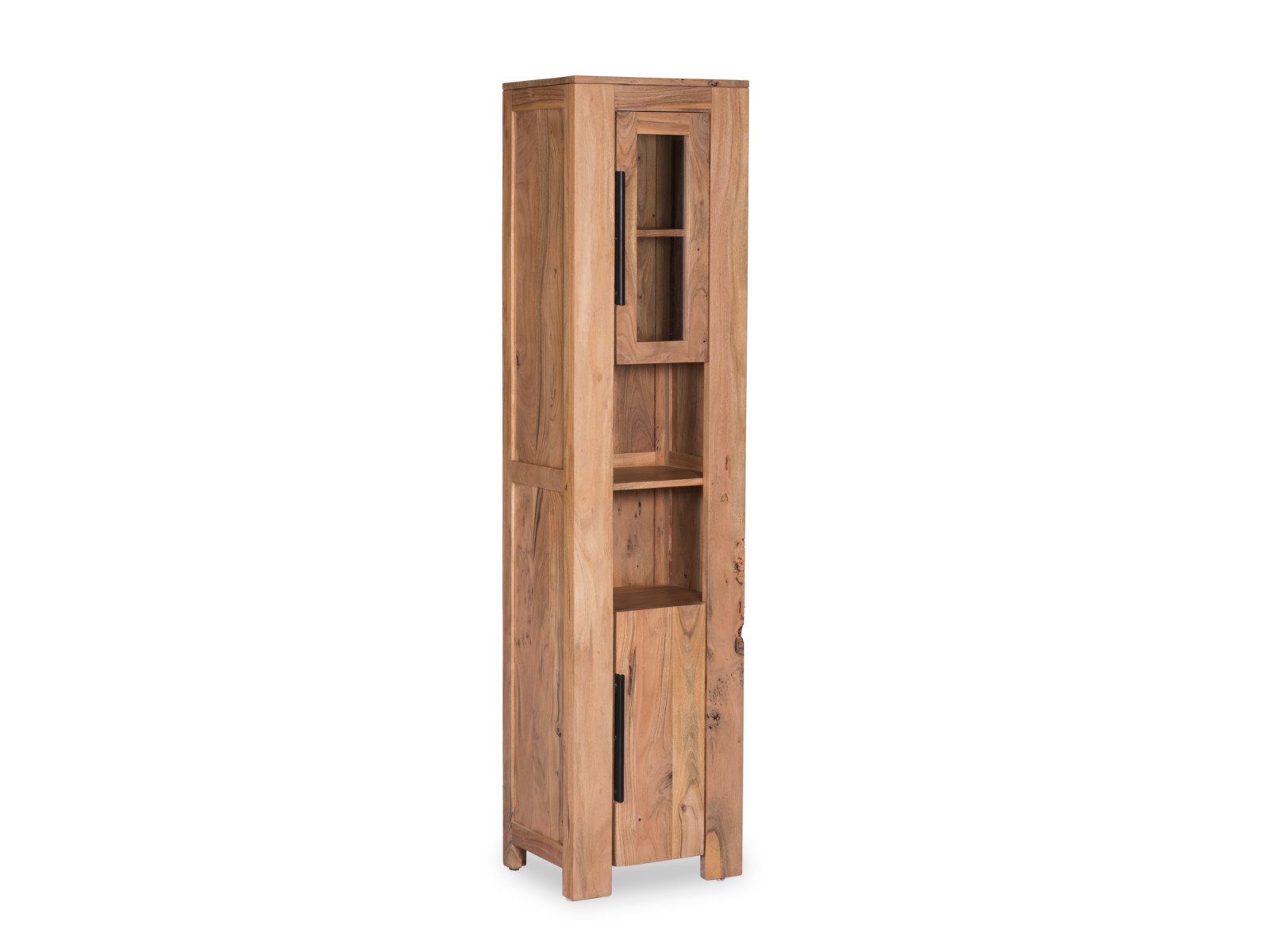 Bad Hochschrank Auckland Holz - Akazie 45x185x35