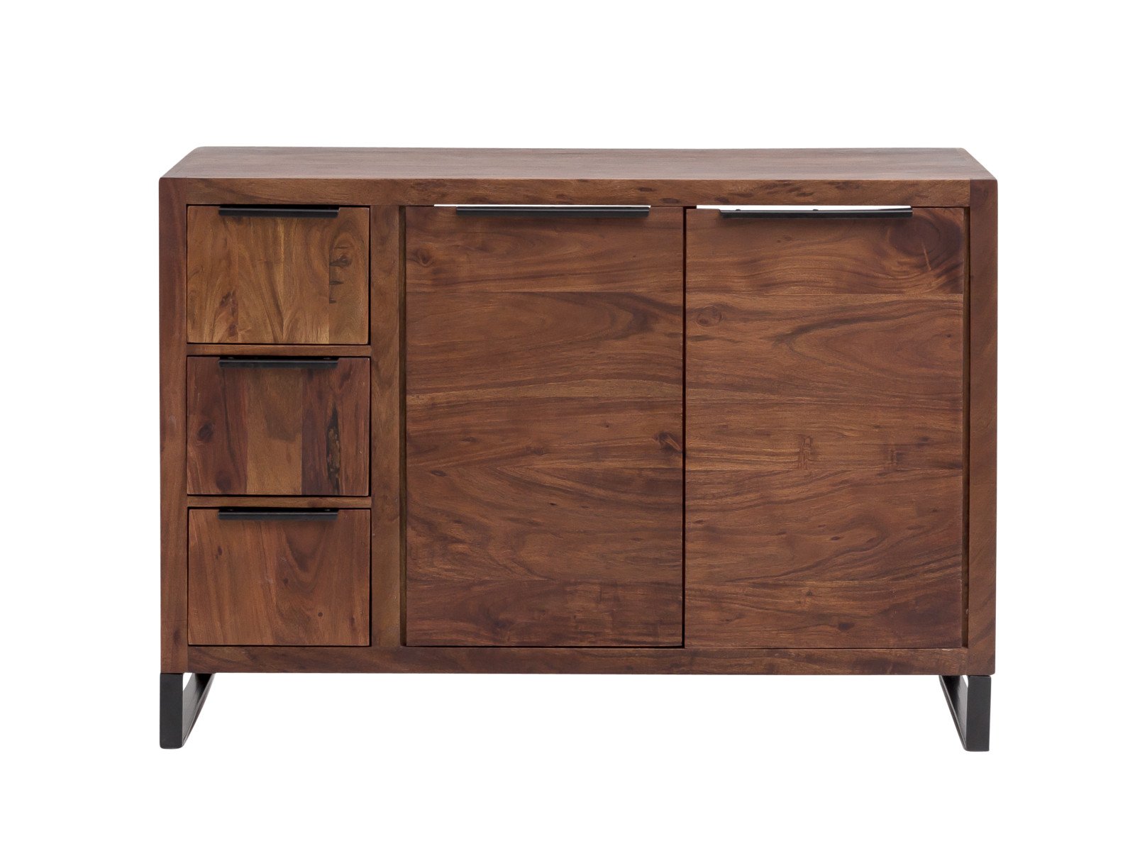 Waschtisch Sydney 105cm, Akazie dunkel Holz - Akazie 105x74x45 Frontansicht