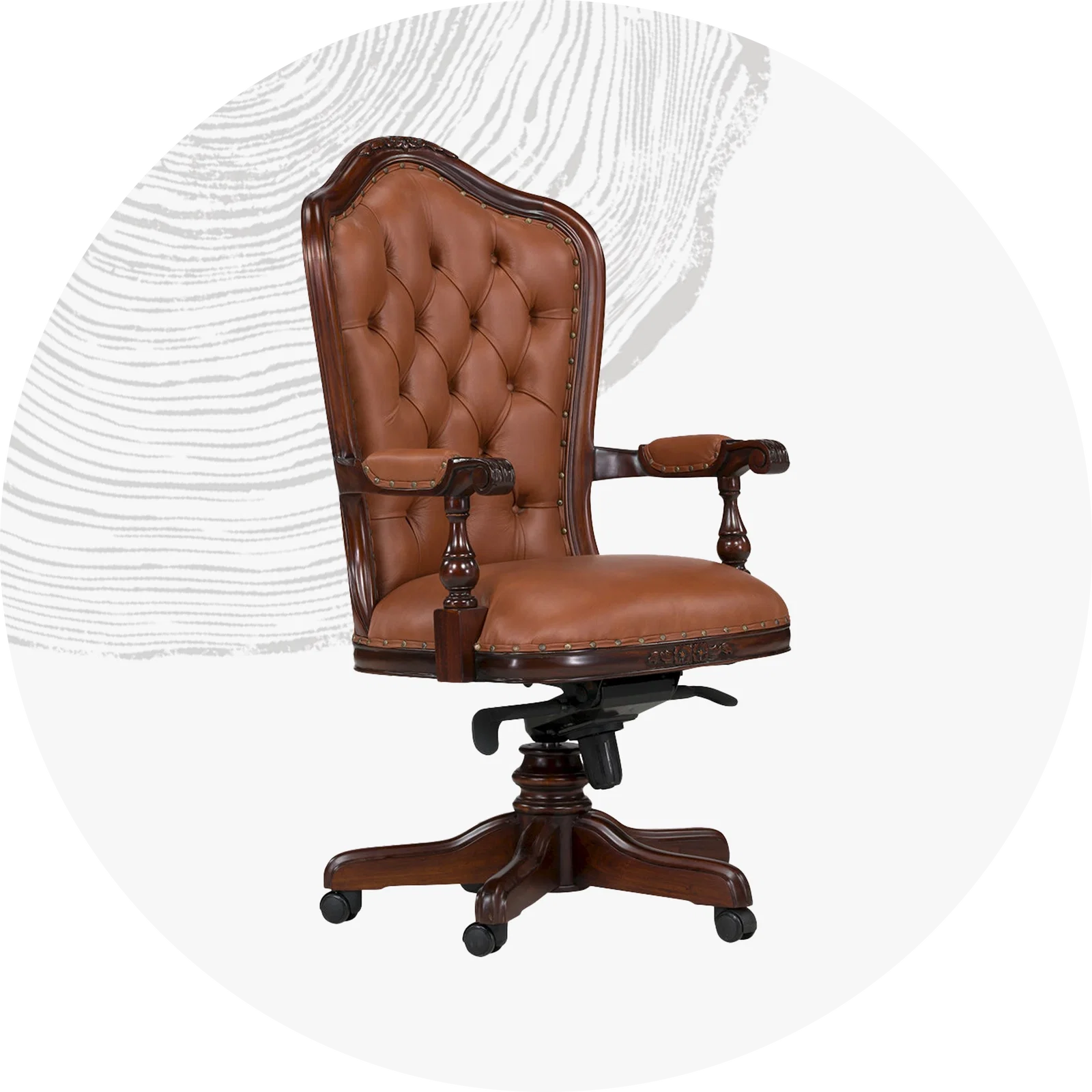 Ergonomische Bürostühle in modernem Design mit gepolstertem Sitz, Armlehnen und Rollen – ideal für Büro & Homeoffice