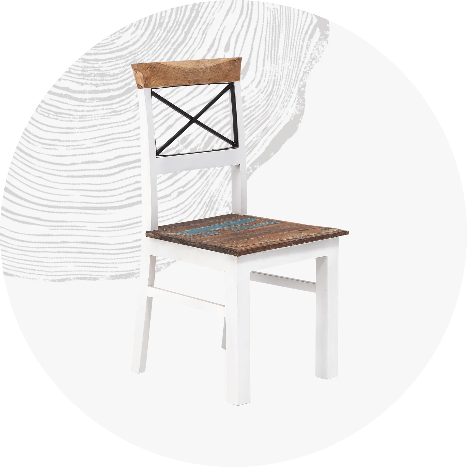 Set aus Holzstühlen im skandinavischen Design aus hellem Naturholz mit sichtbarer Maserung – Esszimmer-Sitzmöbel