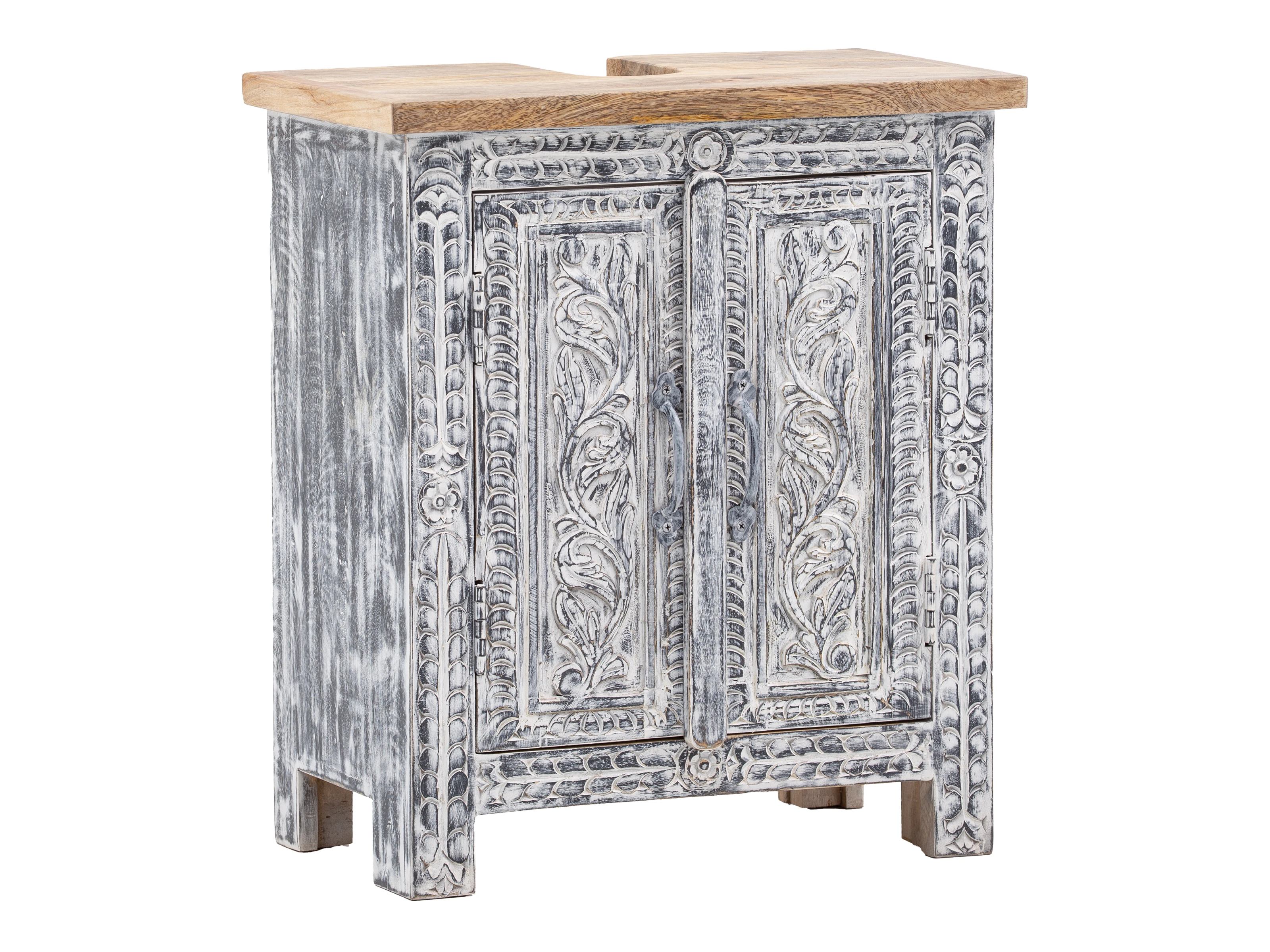 Waschbeckenunterschrank Santa Cruz grau Badmöbel Set Santa Cruz grau