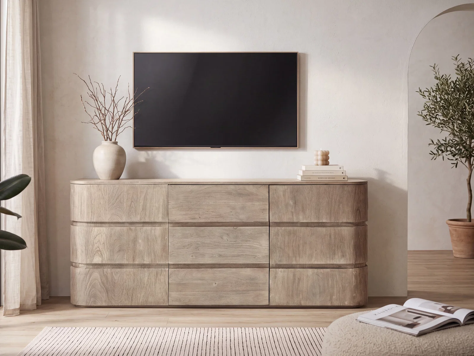 Sideboard Kala Akazie grau