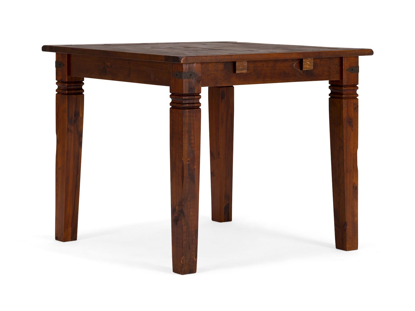 Esstisch Catana braun Esstisch Catana braun Holz - Pinie 90x76x90 Schrägansicht