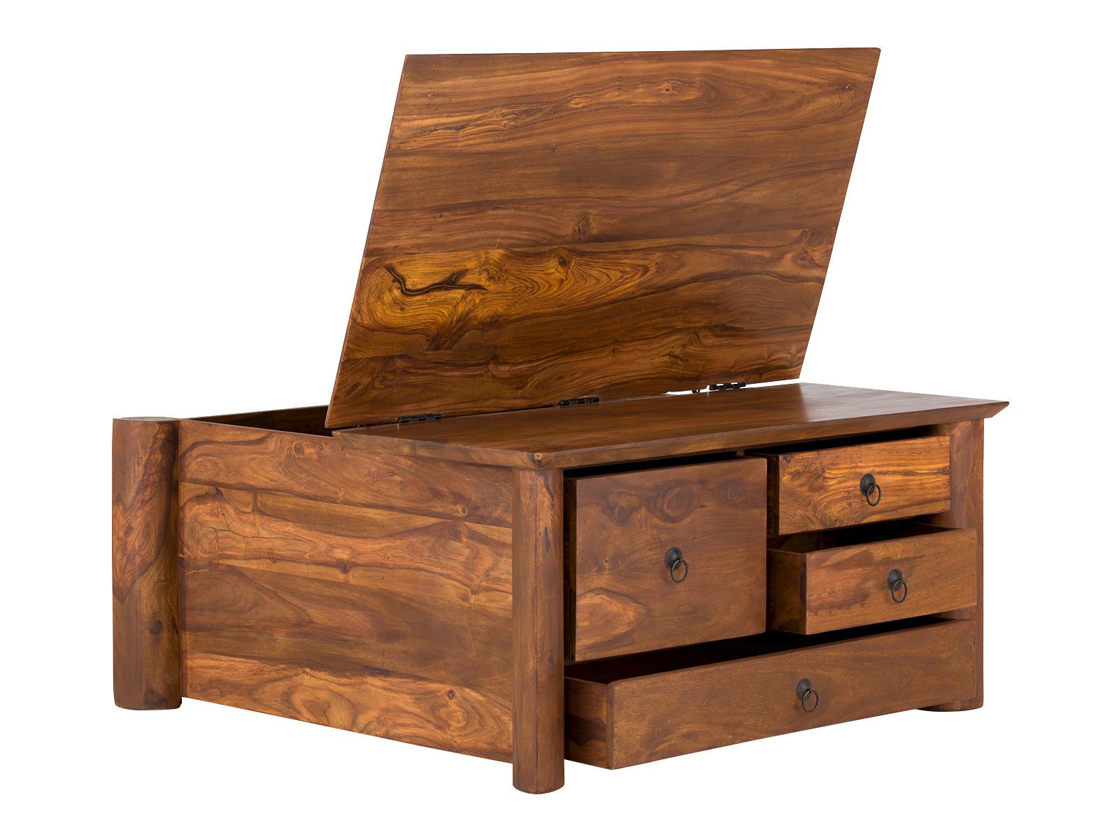 Couchtisch Truhe Merlow 90x90 Akazie Couchtisch Truhe Merlow 90x90 Akazie