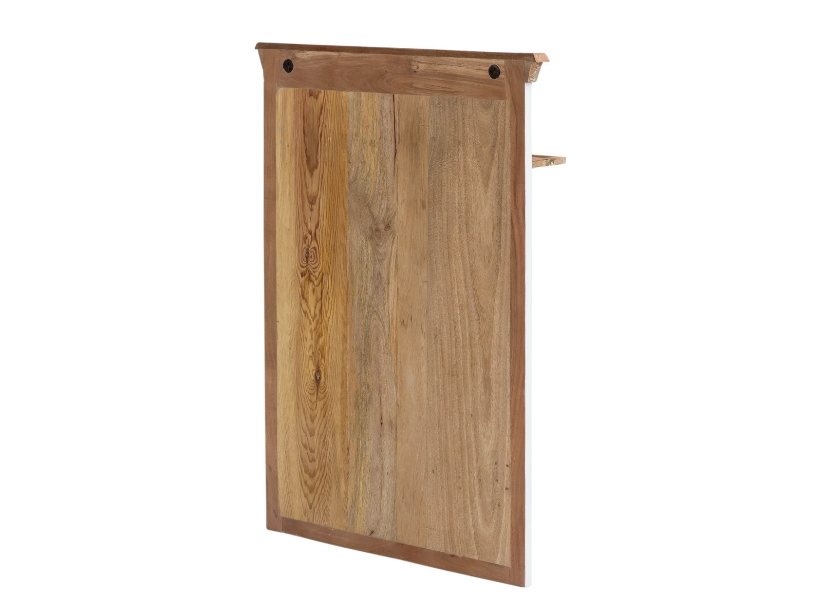 Flur Garderobe Perth Holz - recyceltes Hartholz 80x120x25 Rückansicht