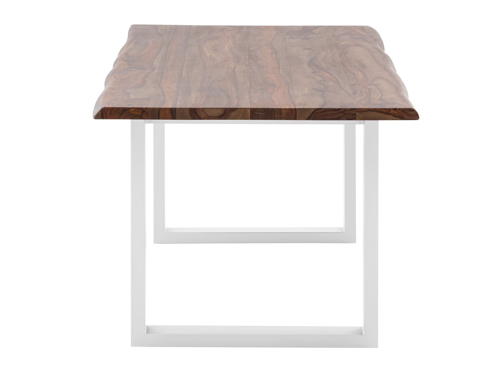 Esstisch Bullwer Palisander weiß 200x100 cm Holz - Palisander 200x75x100 Seitenansicht