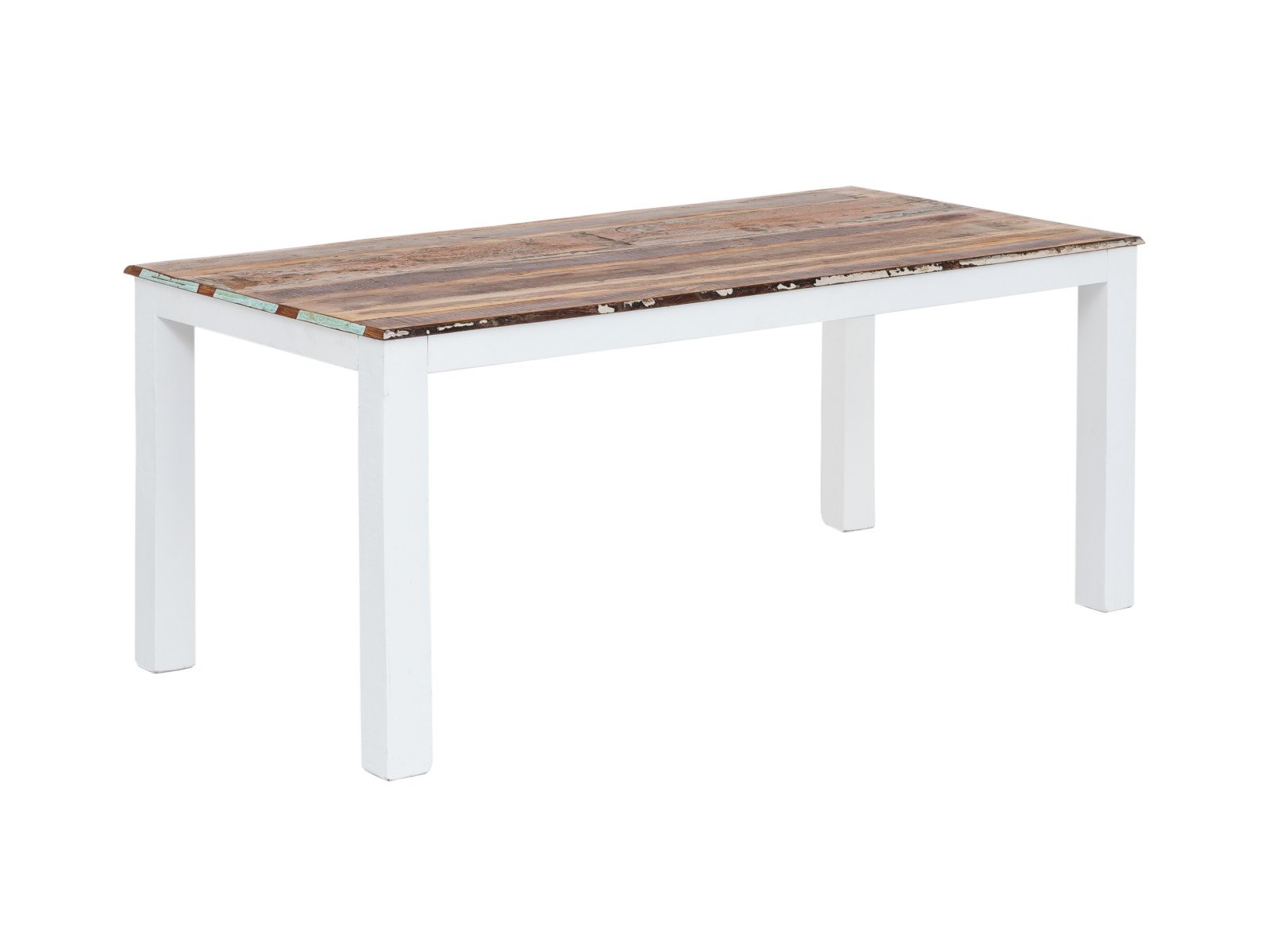 Esstisch Perth 180x90 cm Esstisch Perth 180x90 cm Holz - recyceltes Hartholz 180x75x90 Schrägansicht