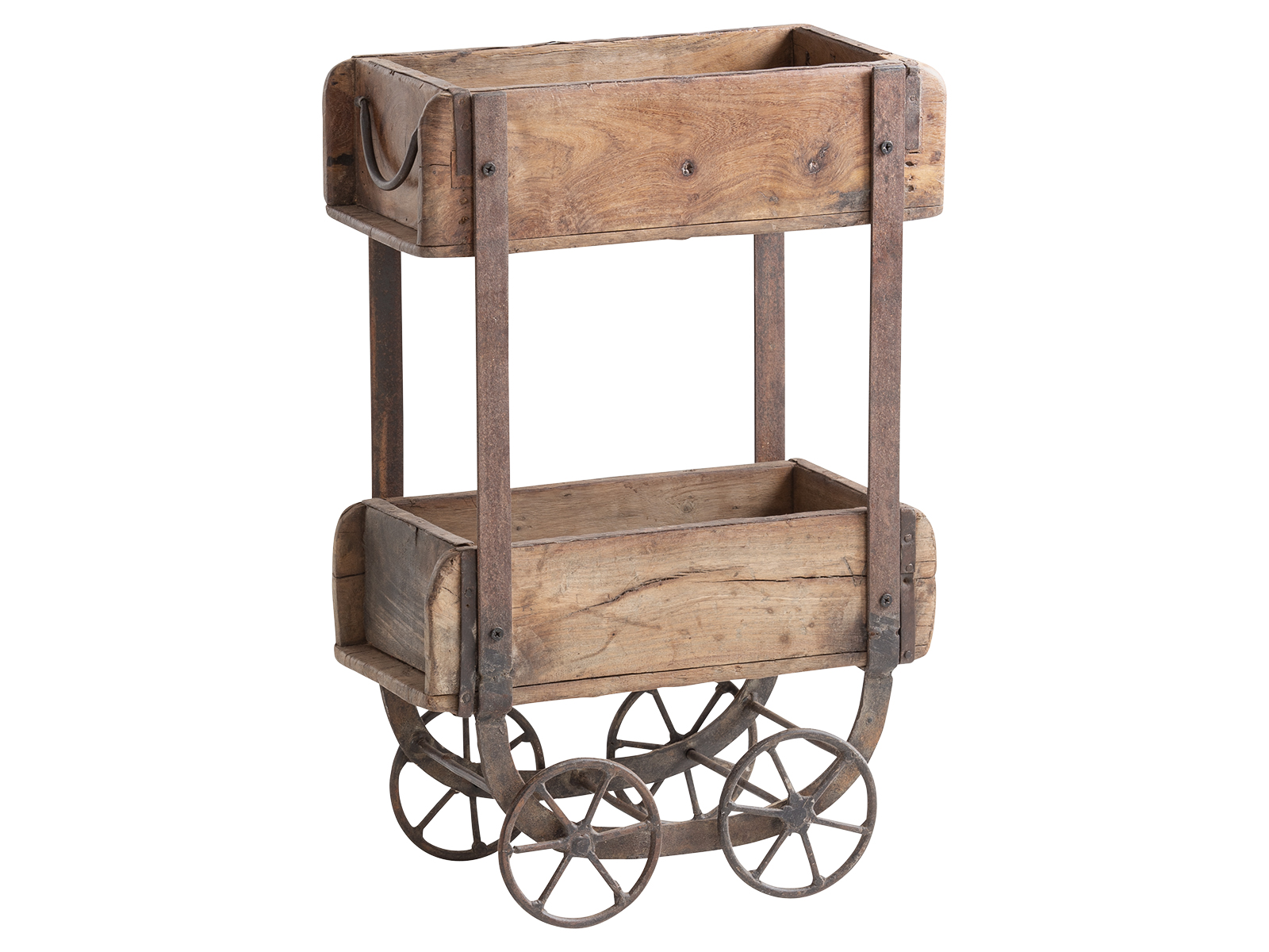 Marktwagen Ziegelform 2 Etagen Marktwagen Ziegelform 2 Etagen