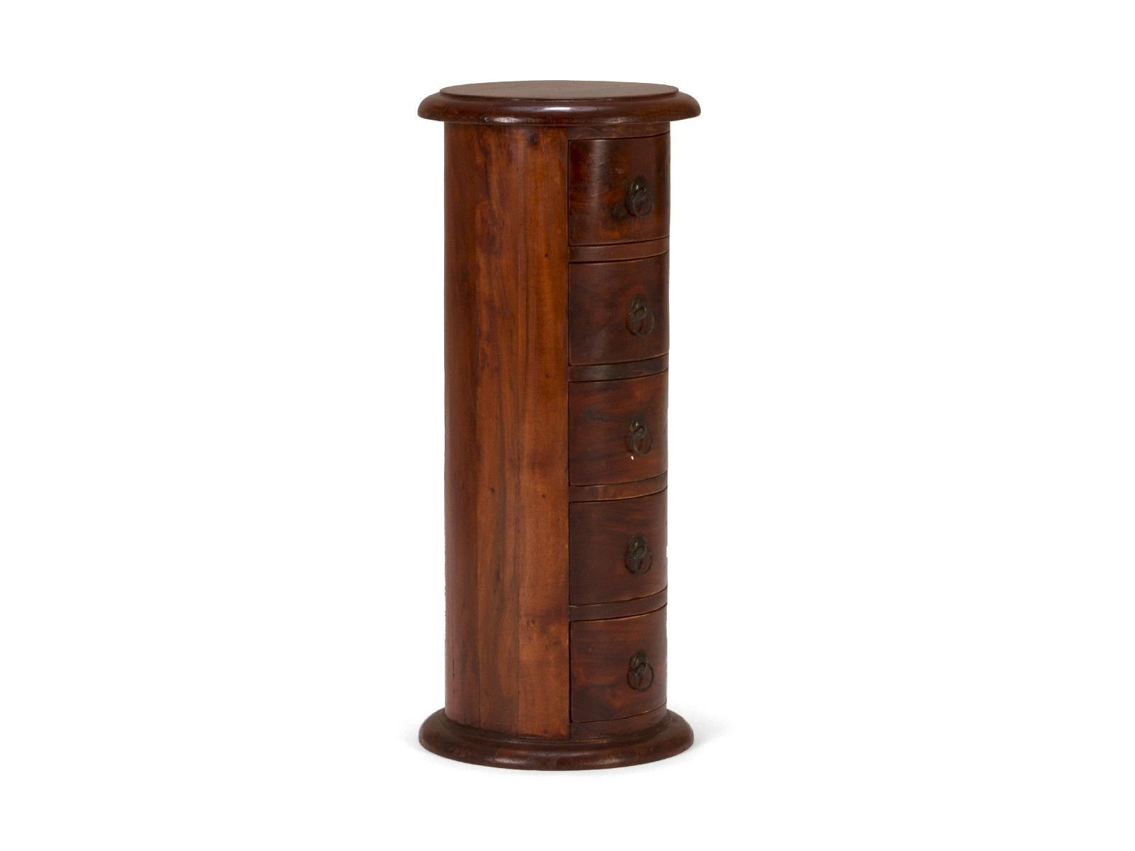 Rundschrank Texas braun Holz - Akazie 32x76x32