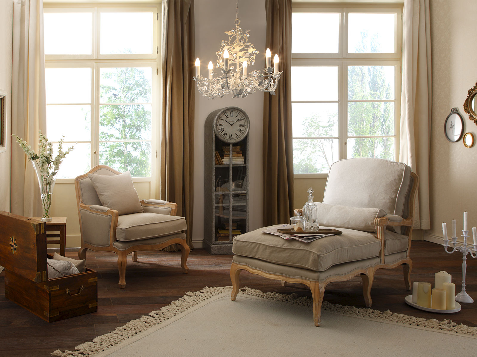 Truhe Merlow Akazie 87cm