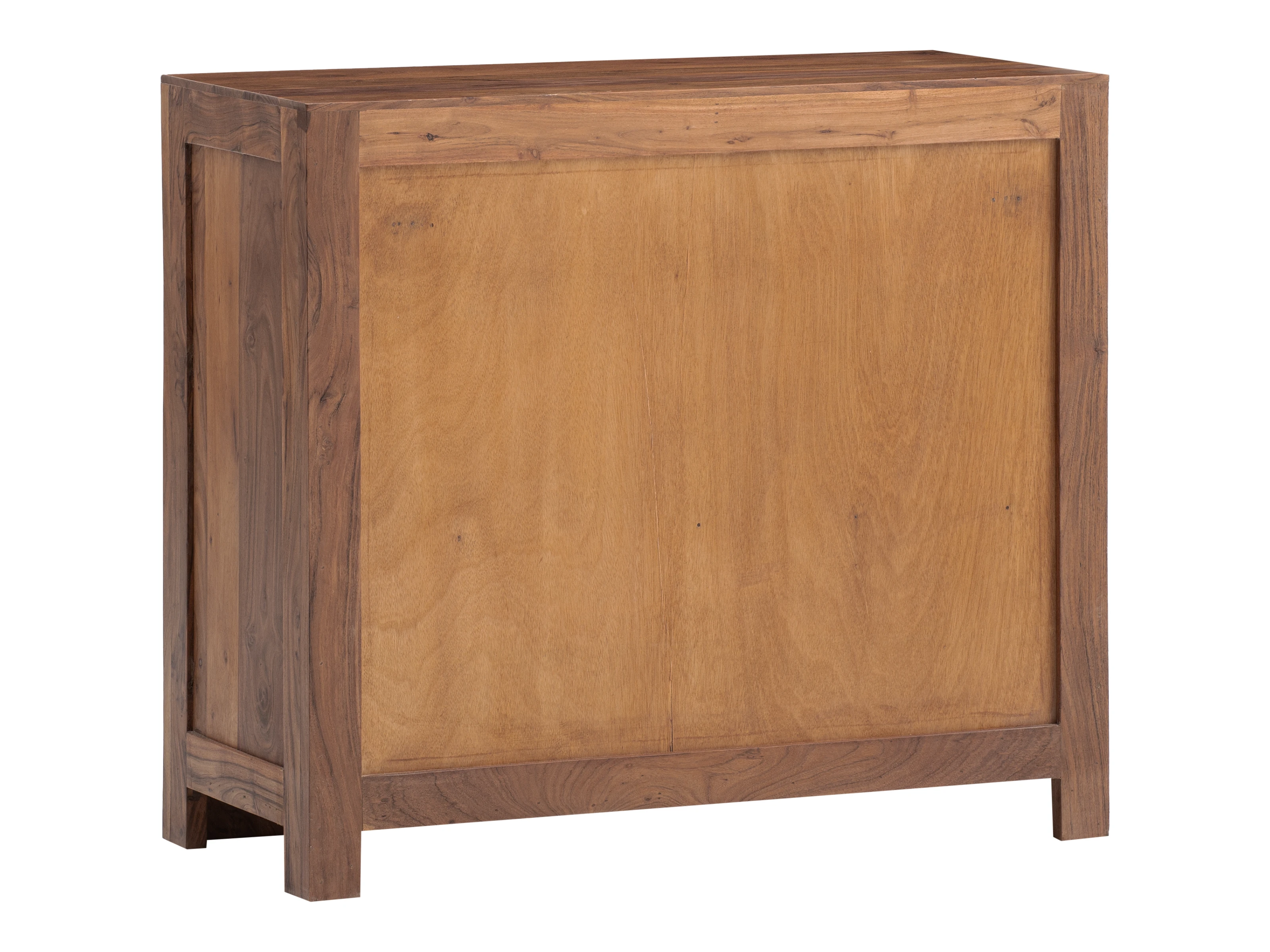 Kommode Osbon Akazie - Metallgriffe Silber