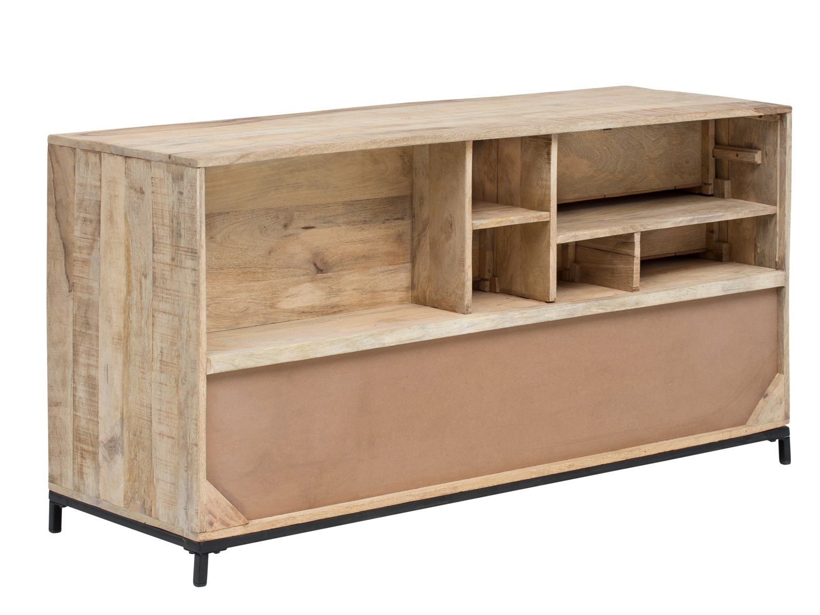 Waschtisch Laos Holz - Mango 146x76x50 Rückansicht