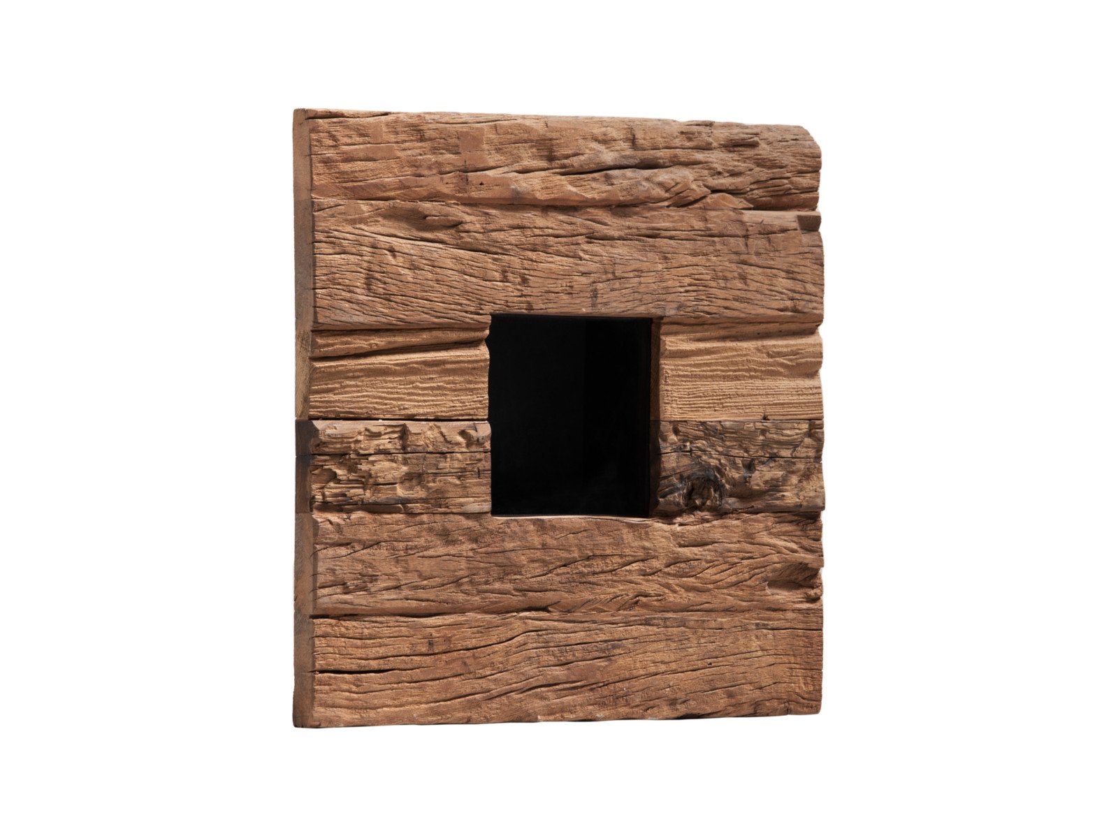 Wandbild Savon Wandbild Savon Holz - Altholz 45x45x10 Schrägansicht