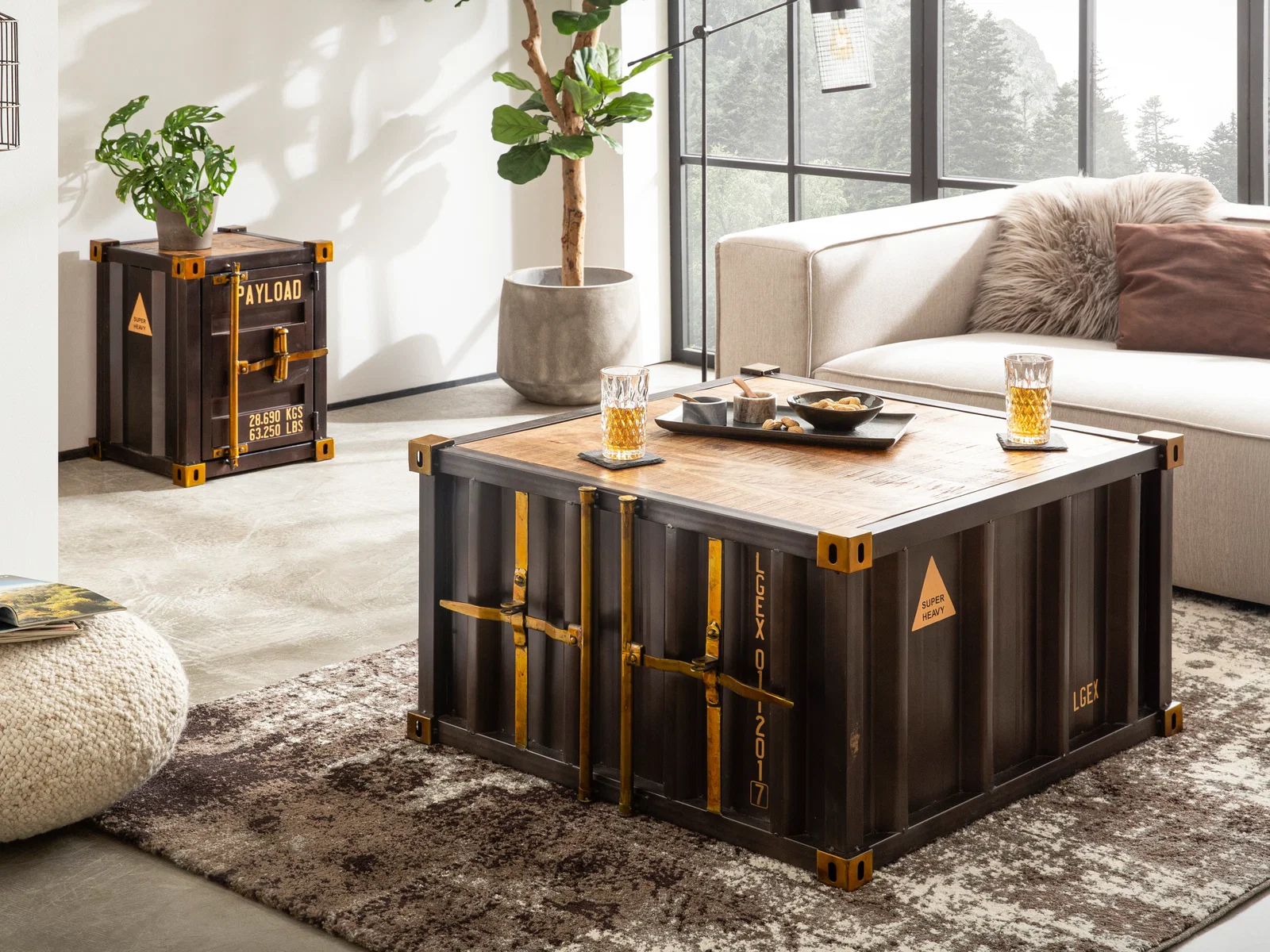 Cargon Beistelltisch Container Design – Woodkings