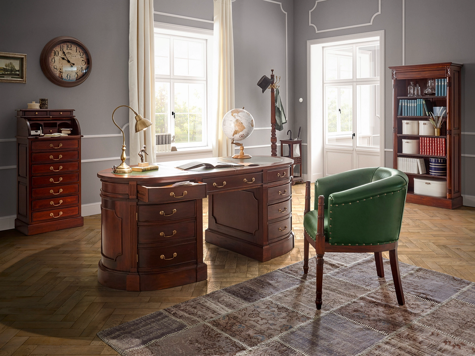 Produktaufnahme "Cambridge" (A3): naturfarbene Holzoberfläche, schlichtes warmes Ambiente, modernes minimalistisches Design