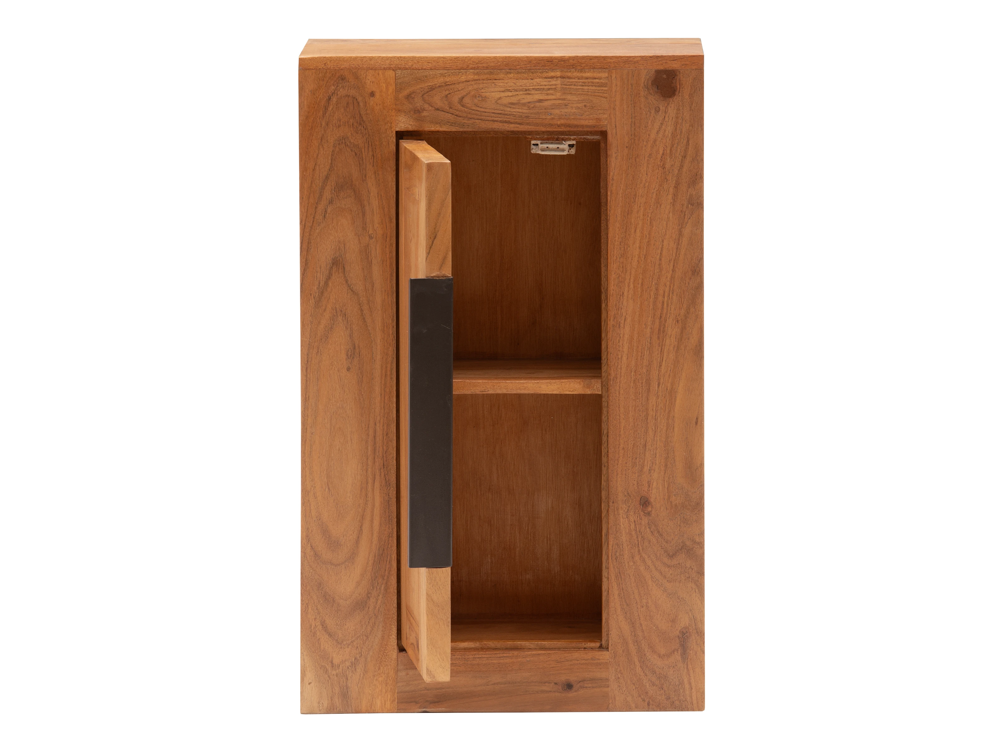 Hängeschrank Osbon Akazie - Metallgriffe Schwarz