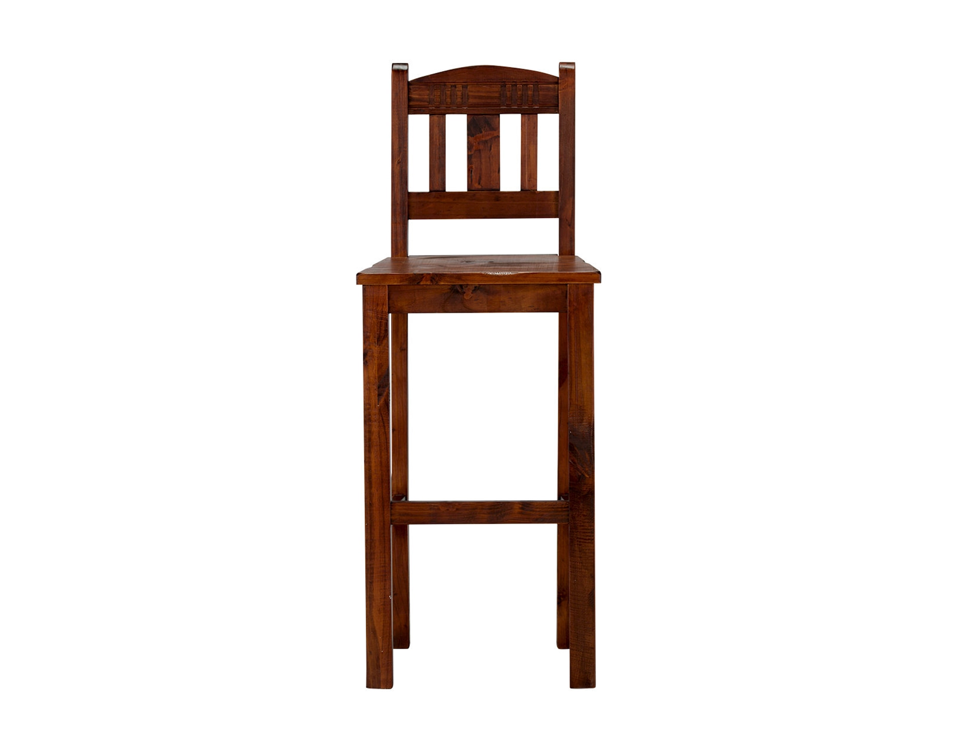 Moderne Barstühle aus hellem Holz mit gepolstertem Sitz und dunklen Metallbeinen, skandinavisches Design, neutrales Barambiente