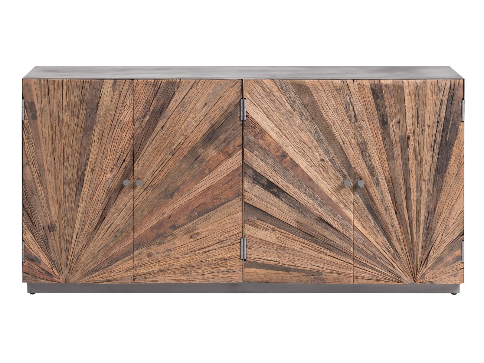 Sideboard Derby Metall - Altholz 160x80x50 Frontansicht