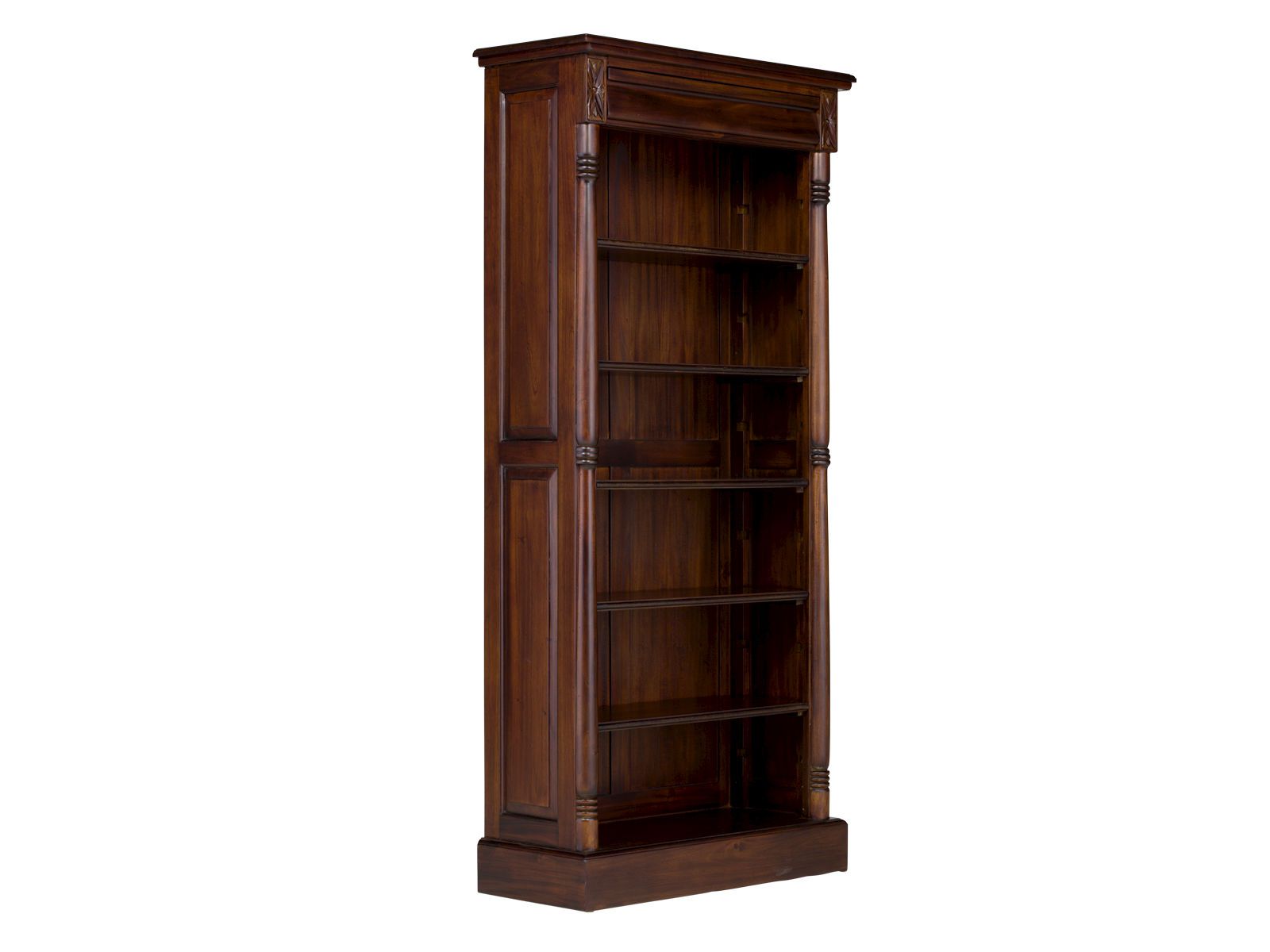 Bücherregal Cambridge II 180 cm Holz - Mahagoni 85x180x36