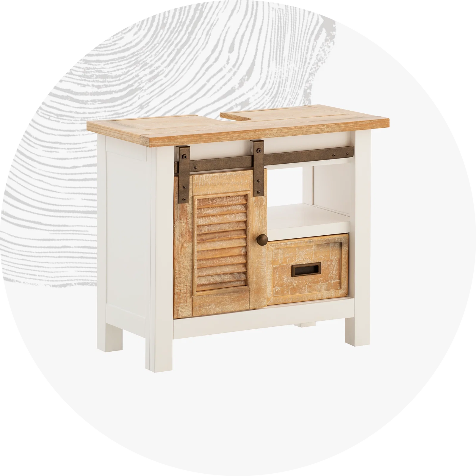 Freigestelltes Produktbild eines modernen Holzregals mit hellem Buche-Finish, klarer Maserung und minimalistischer Optik