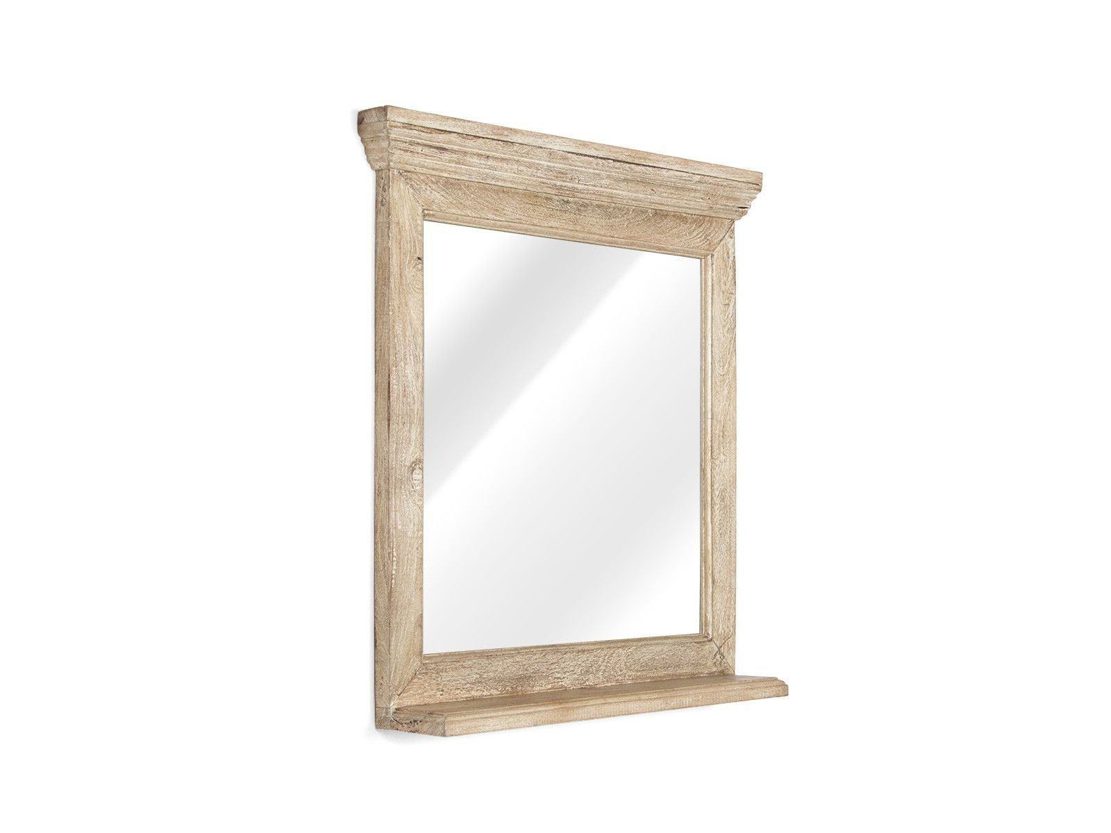 Bad Spiegel Patina 73x78 Badspiegel Patina Holz - Mango 73x78x13