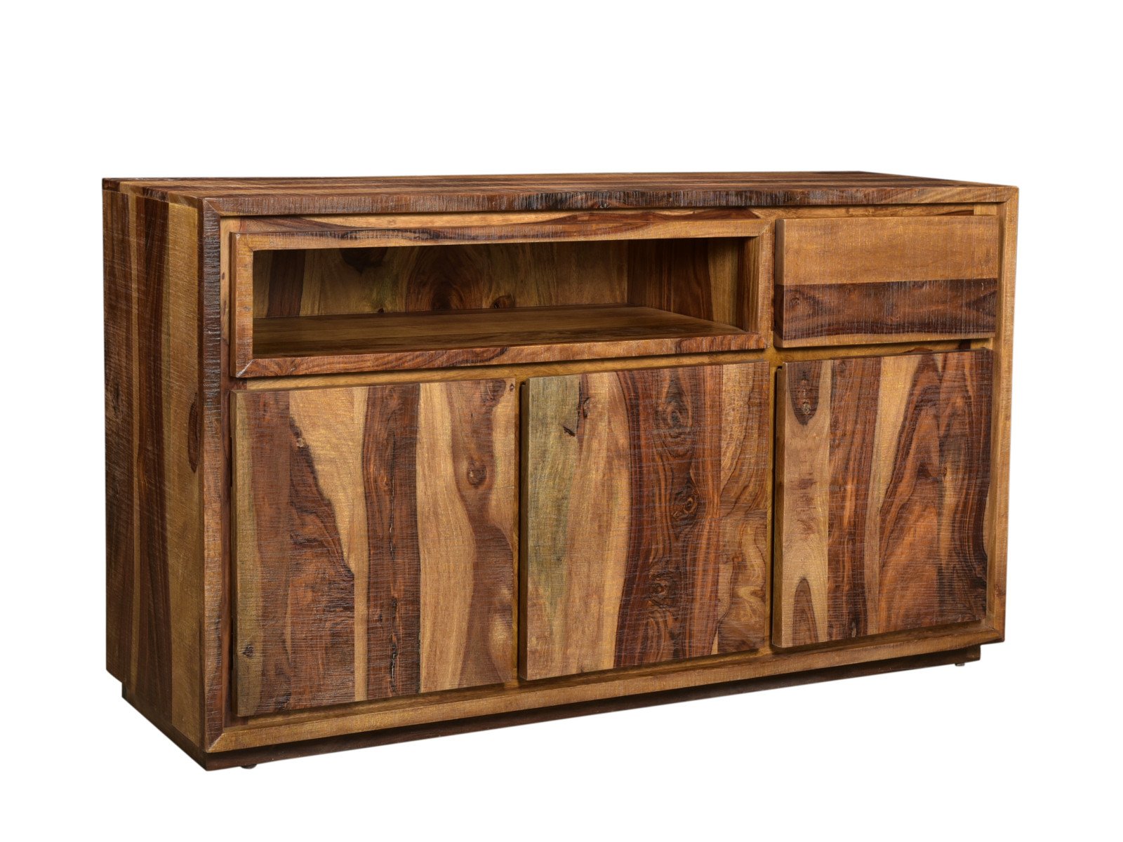 Sideboard Blackdale 140cm Palisander Holz - Palisander 140x80x43 Schrägansicht