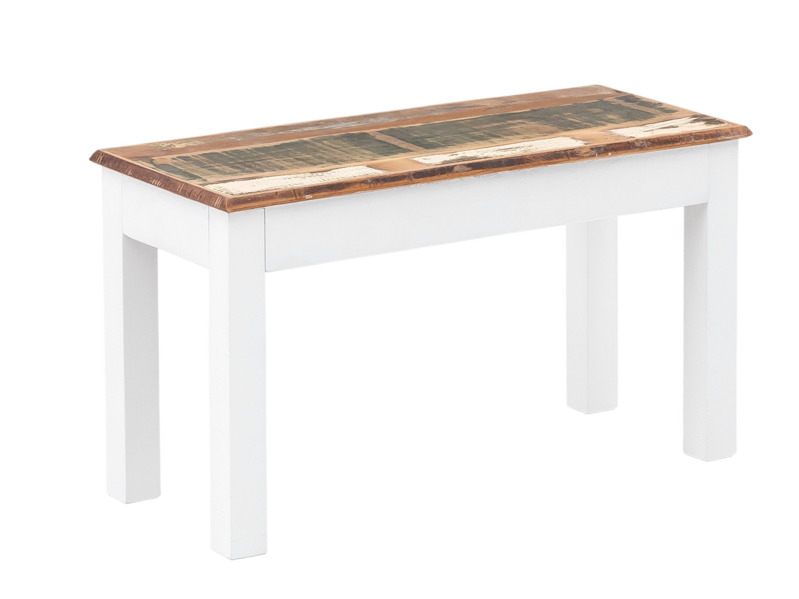 Holzbank Perth Holzbank Perth Holz - recyceltes Hartholz 80x45x35 Schrägansicht