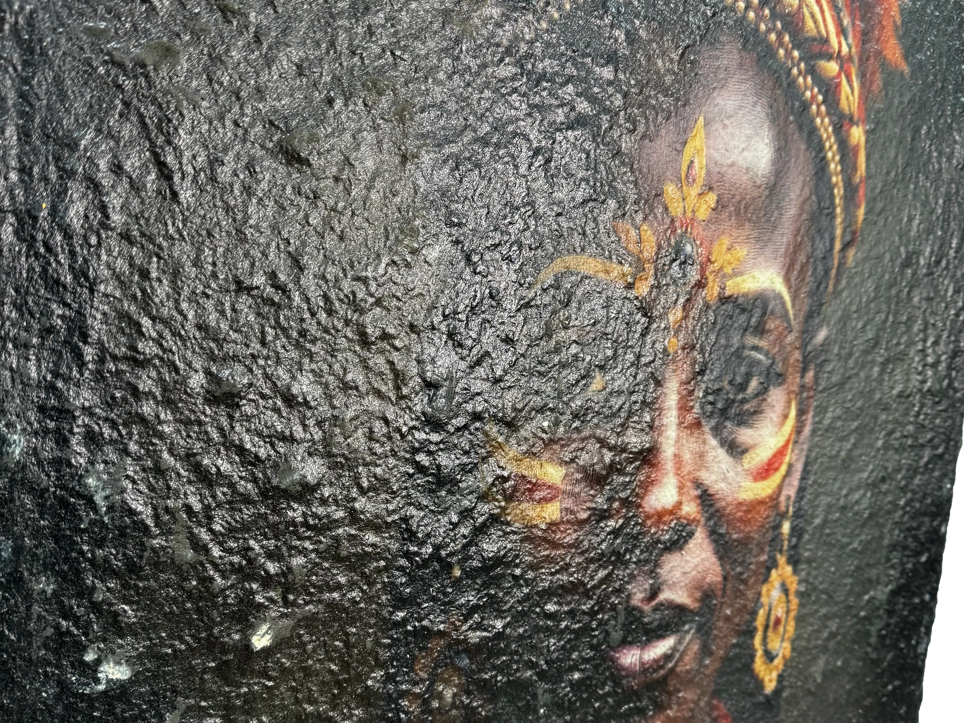 Wandbild Papiermache 60x90 - Queen of Colors