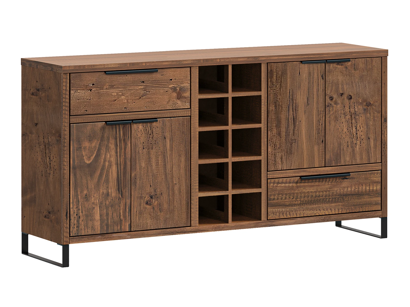 Sideboard Sydney 160cm Pinie Wohnwand Sydney Pinie 3tlg.