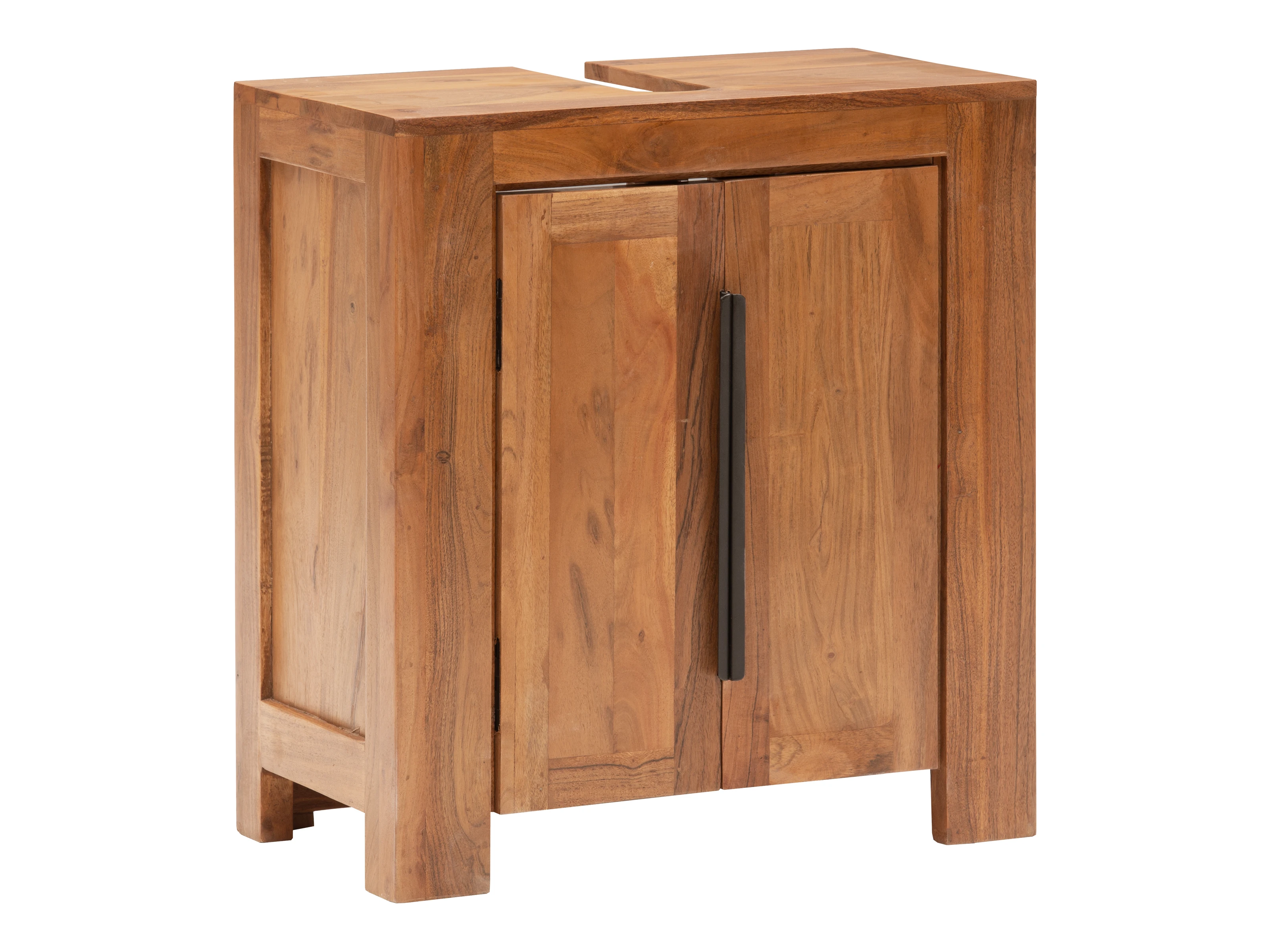 Waschbeckenunterschrank Osbon - Metallgriffe Schwarz