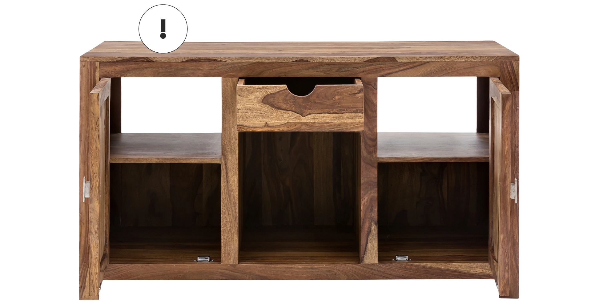 Moderner Waschtisch aus Holz mit weißer Keramik, schlichter Spiegel und warmes Badambiente – minimalistisches Badezimmerdesign.