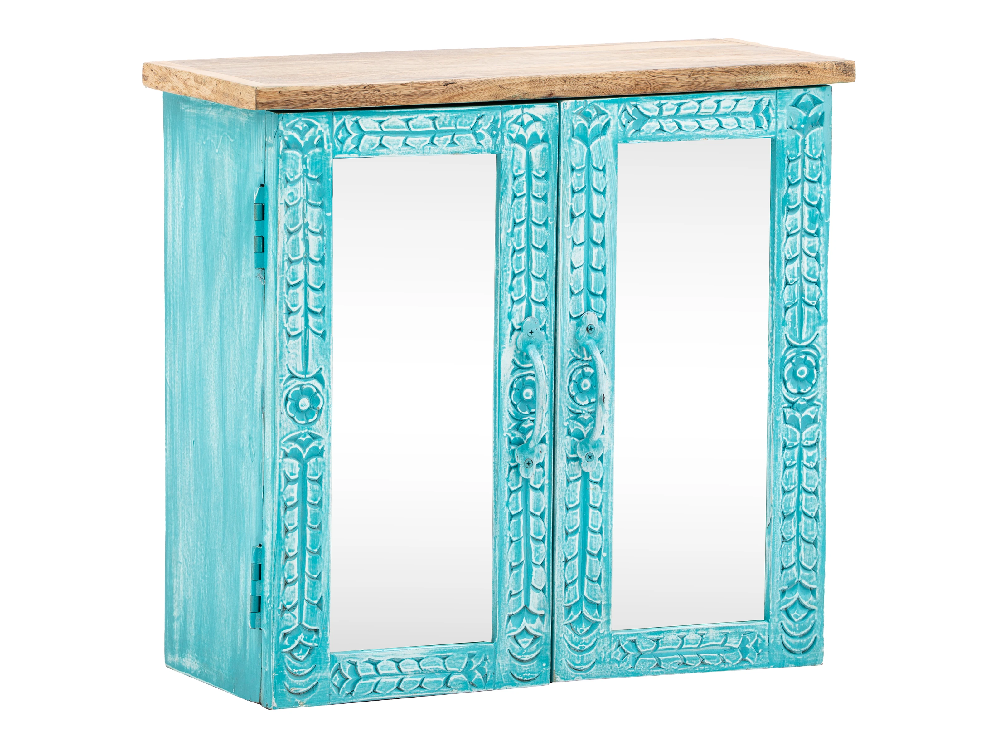 Spiegelschrank Santa Cruz blau Badset Santa Cruz blau 3-teilig