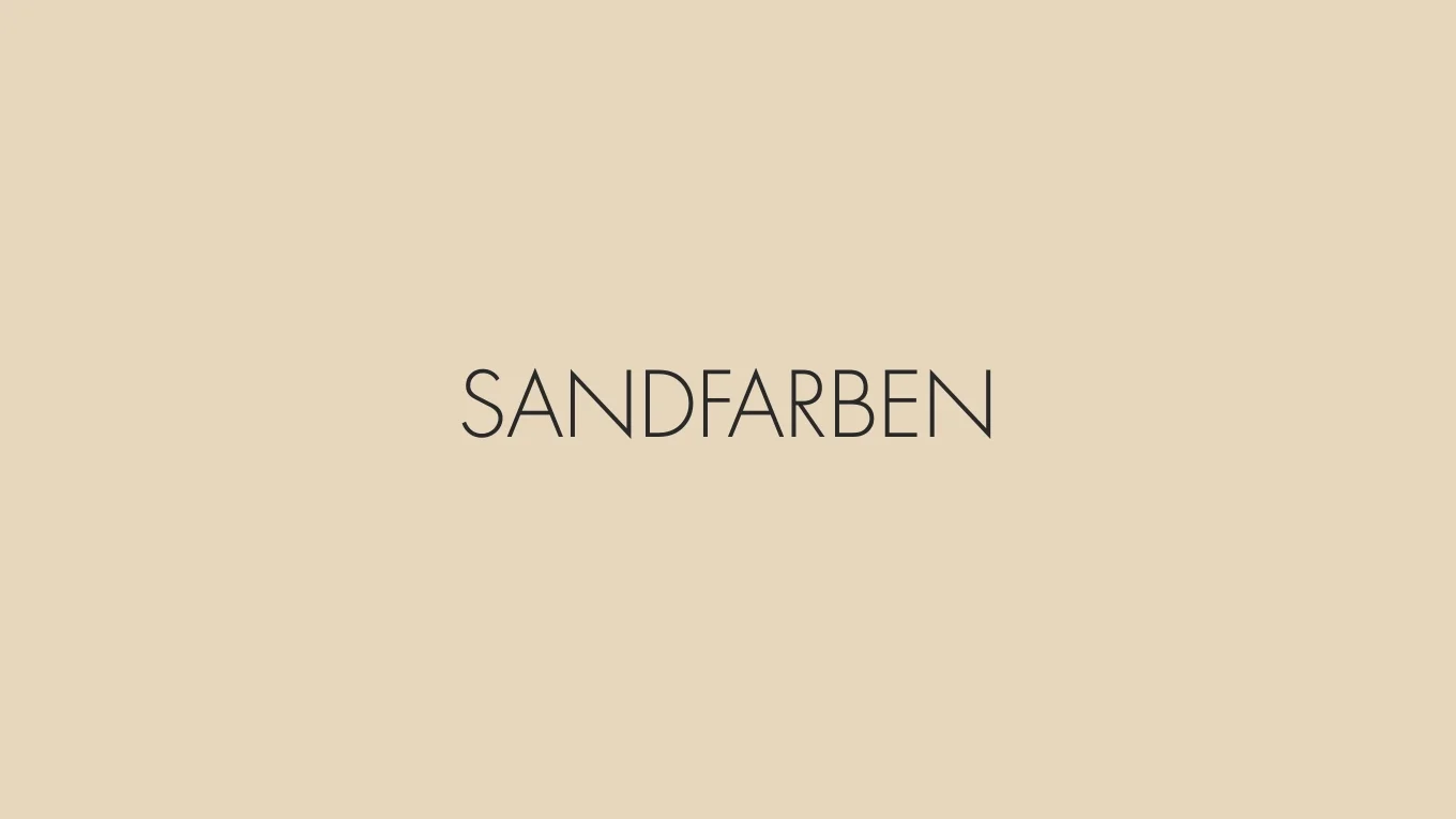 Sandfarben für Ethno-Style