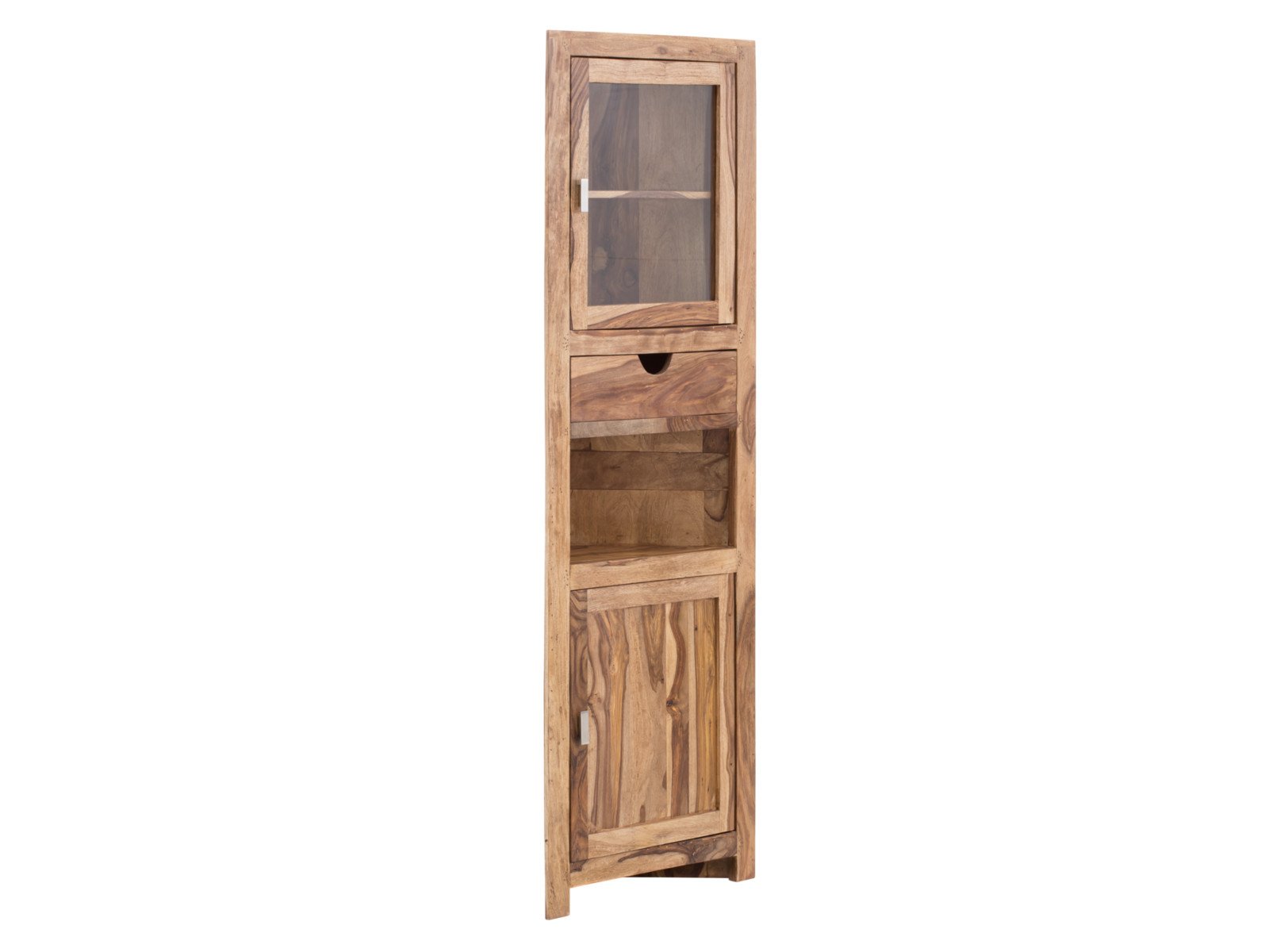 Eckhochschrank Lagos Eckhochschrank Lagos Holz - Palisander 60x185x32 Schrägansicht