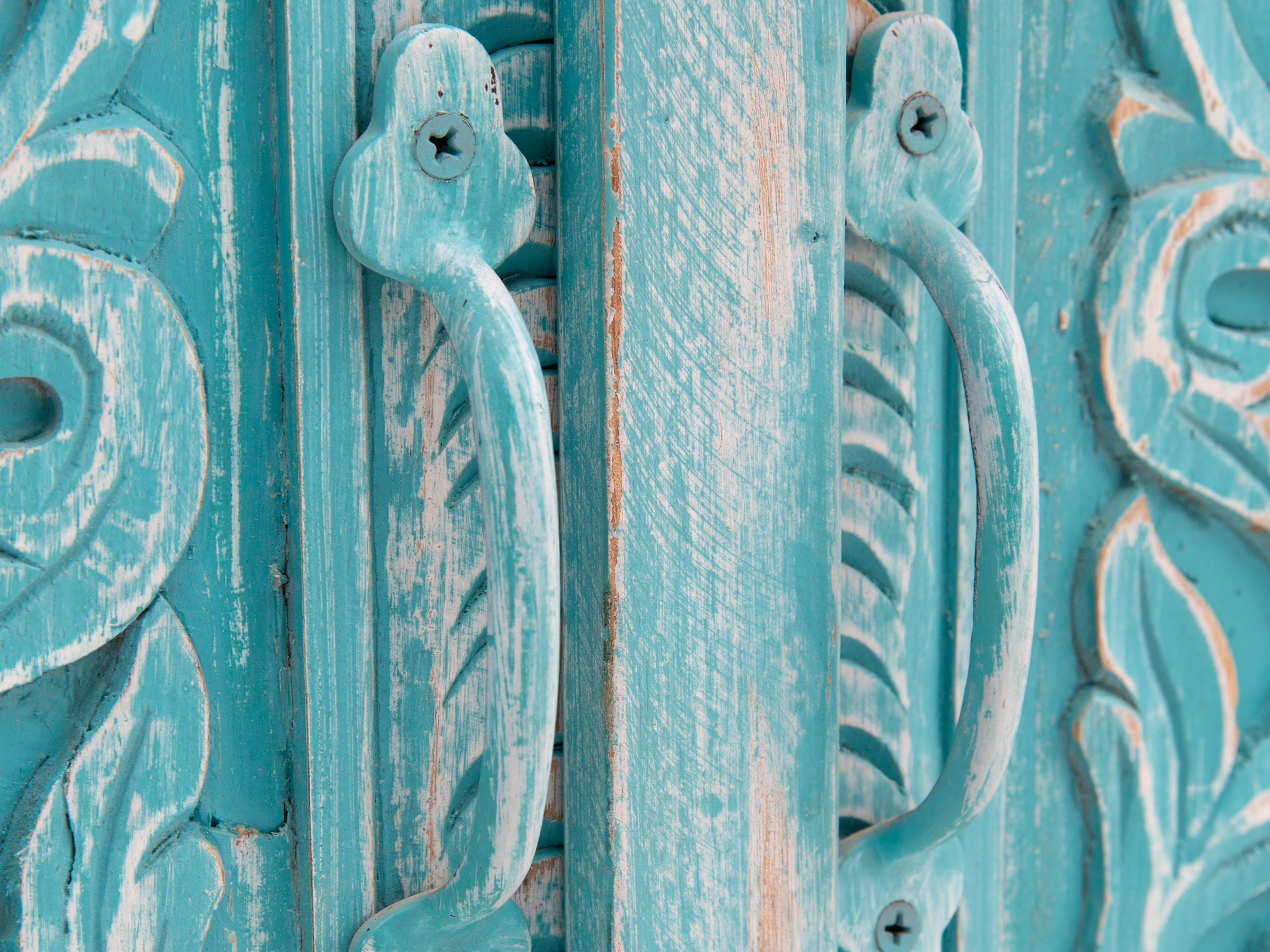 Waschbeckenunterschrank Santa Cruz blau Badset Santa Cruz blau 3-teilig