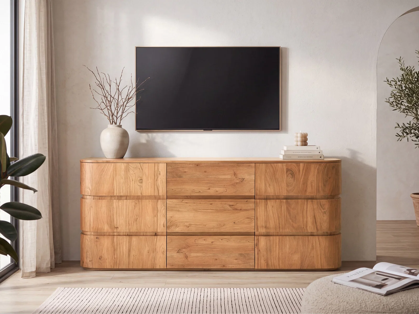Sideboard Kala Akazie braun