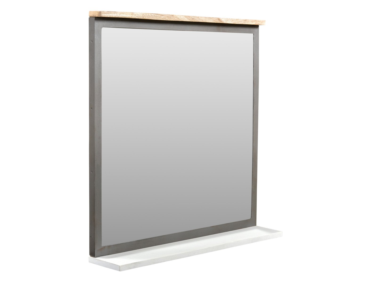 Bad Spiegel Pinetown Bad Spiegel Pinetown Holz 71x67x13 Schrägansicht