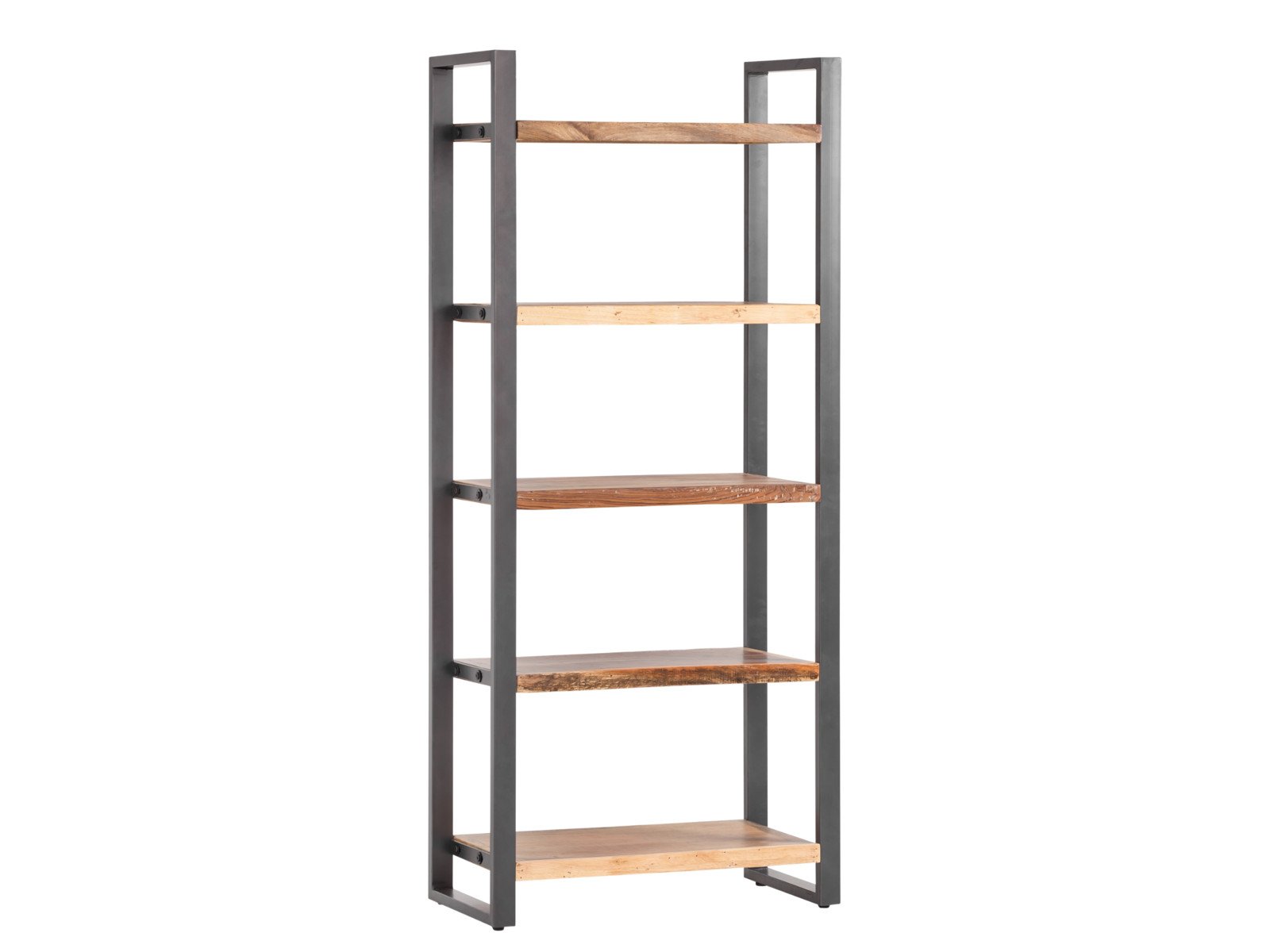 Bücherregal Wakefield  Bücherregal Wakefield  Holz - recyceltes Hartholz 80x185x40 Schrägansicht