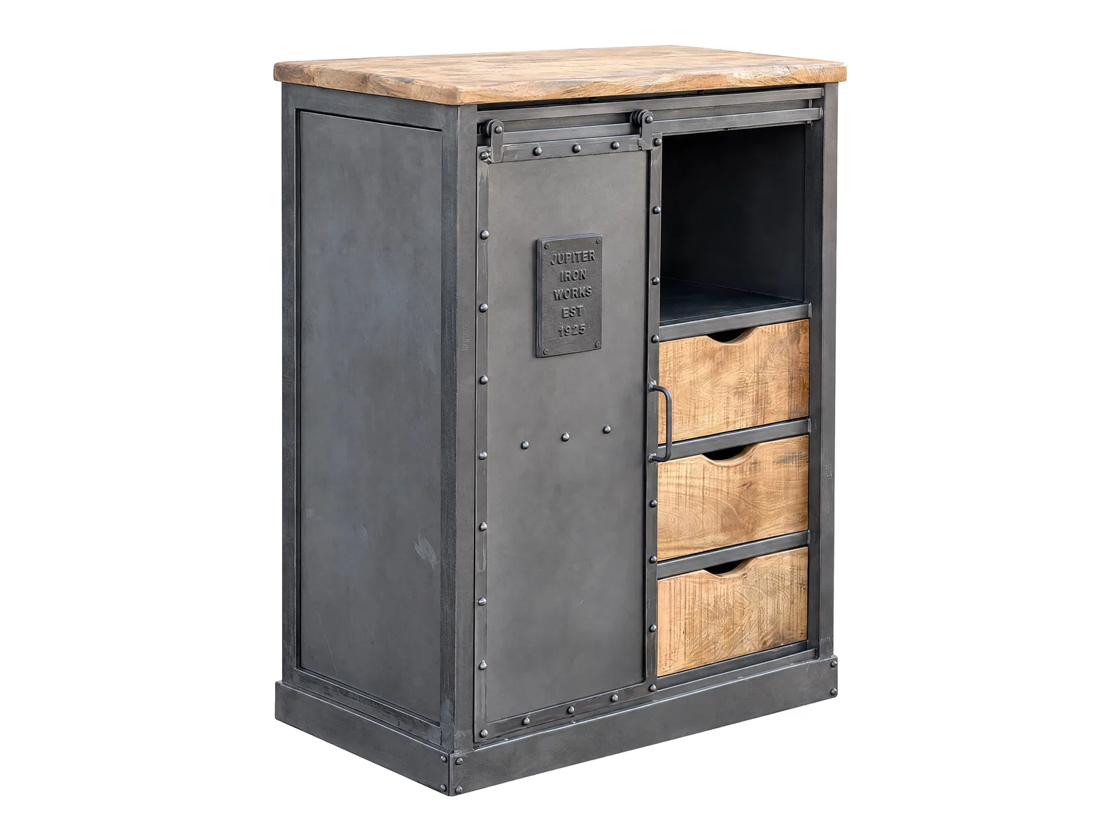 Highboard Ripon Metall/Mango