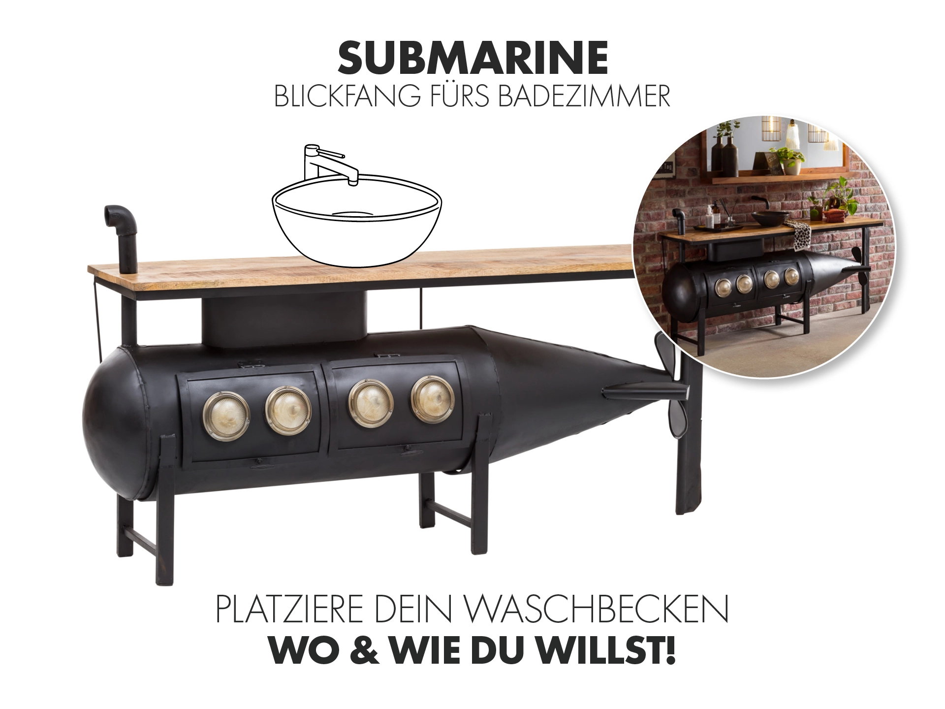 Wohnzimmer mit naturbelassenen Holzmöbeln, gemütlicher Sitzgruppe, Pflanze und dezentem Dekor im skandinavisch-warmen Einrichtungsstil