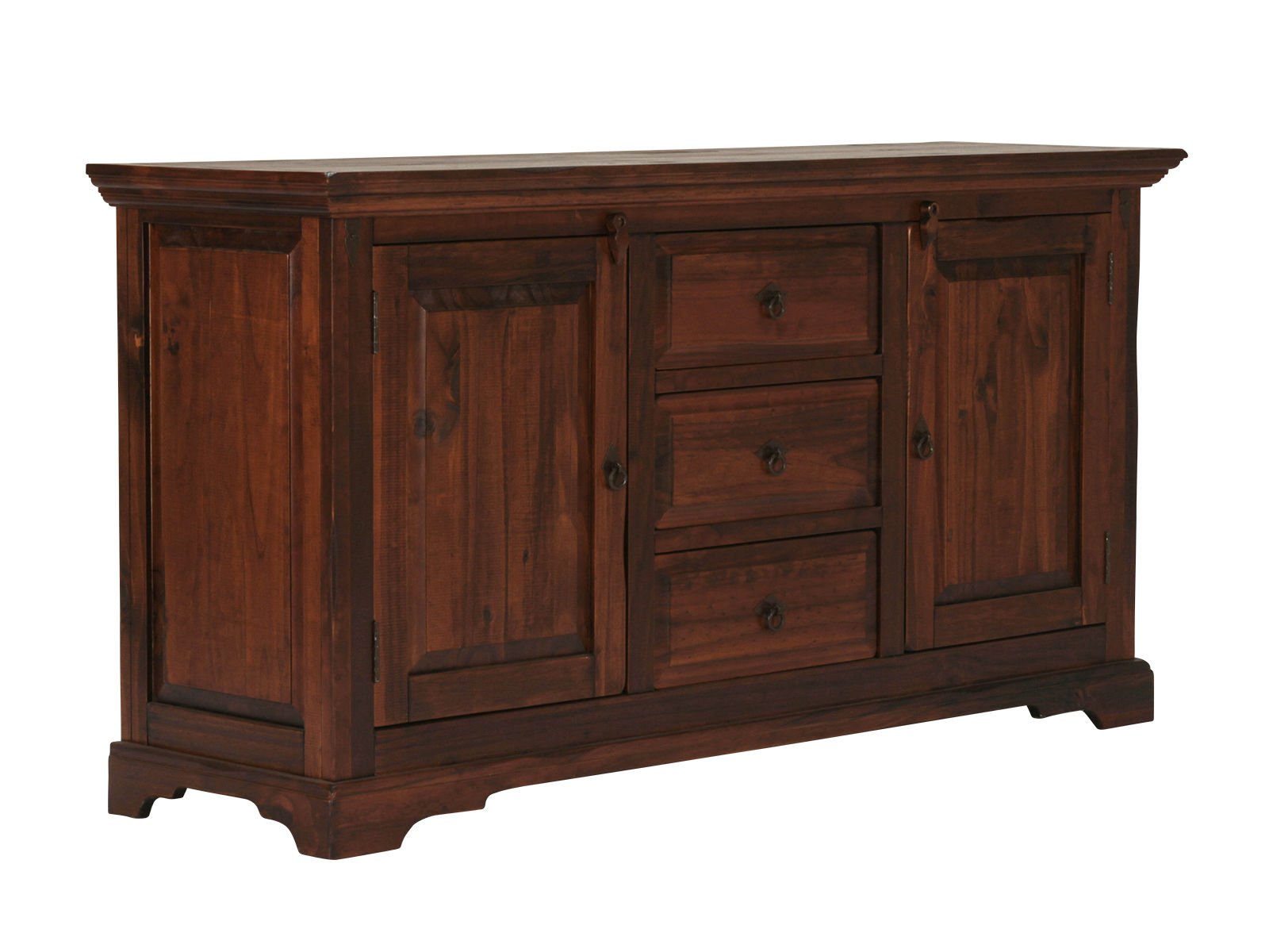 Sideboard Catana braun Sideboard Catana braun Holz - Pinie 170x90x50 Schrägansicht