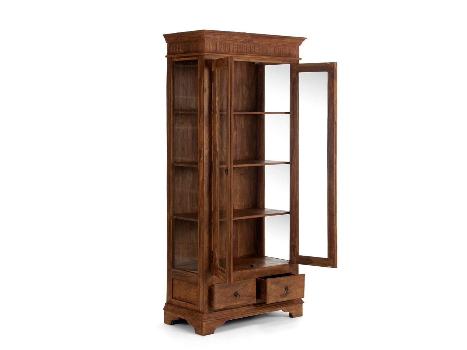 Vitrine Merlin II Holz - Palisander 90x195x45