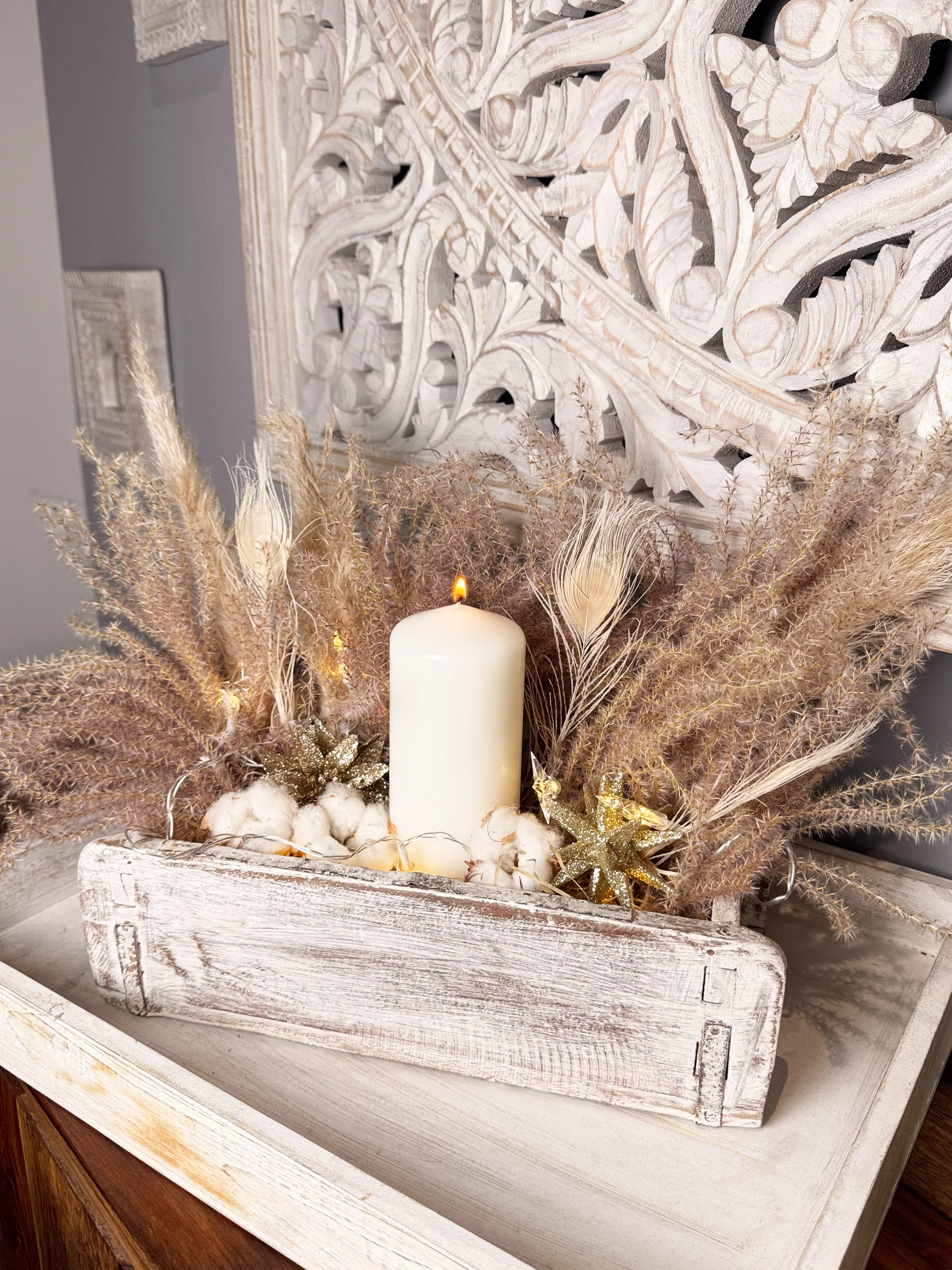 Boho Anie Rattansessel im Boho‑Stil mit naturfarbener Flechtoptik und gemütlichem Kissen vor hellem, freundlichem Hintergrund