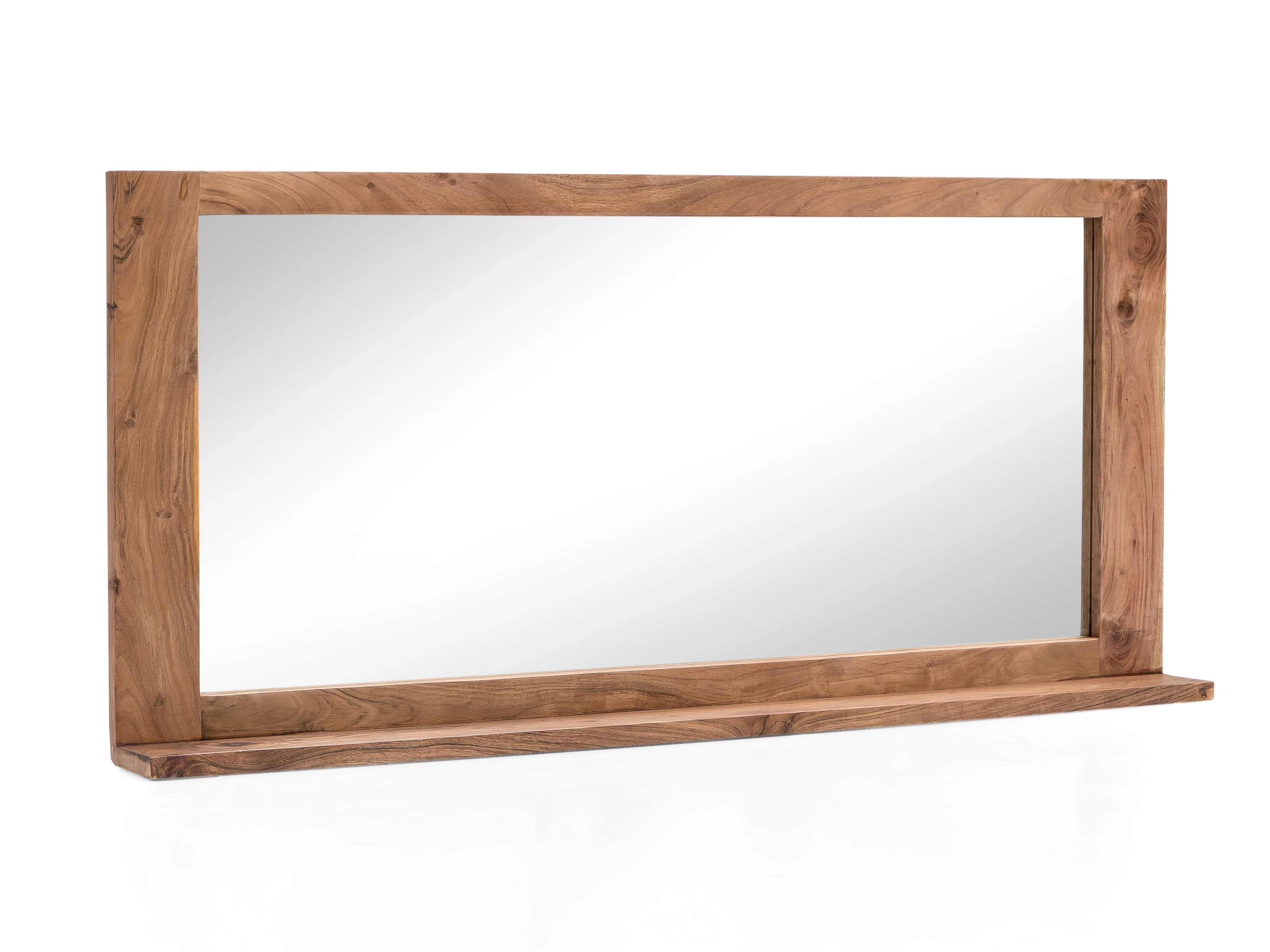 Badmöbel Set Osbon Akazie 2teilig - Metallgriffe Silber